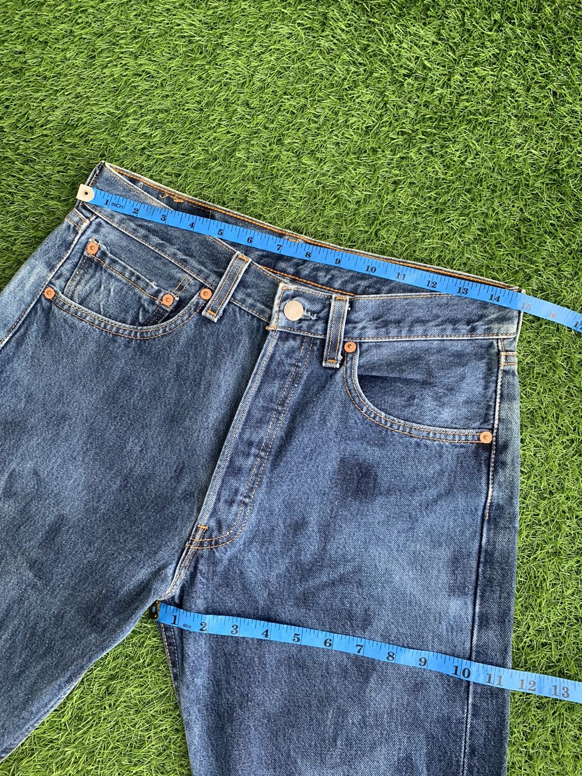 Levi's × Levi's Vintage Clothing × Vintage Vintage 80s Levis Bleach Blue Jeans Size US 30 / EU 46 - 7 Thumbnail