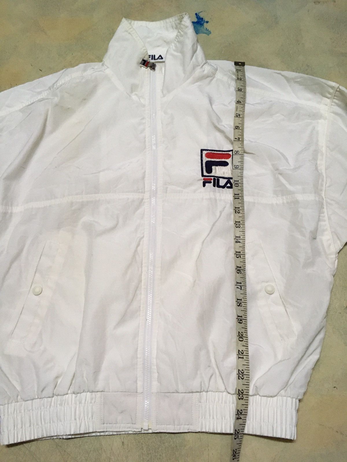 Fila Vintage Fila Big Logo Windbreaker Light Jacket Size US L / EU 52-54 / 3 - 11 Thumbnail