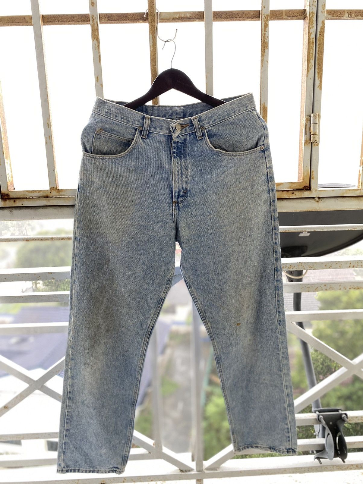 Vintage × Wrangler Steals🔥Vintage Wrangler Light wash Denim Jeans Pants Size US 31 - 1 Thumbnail