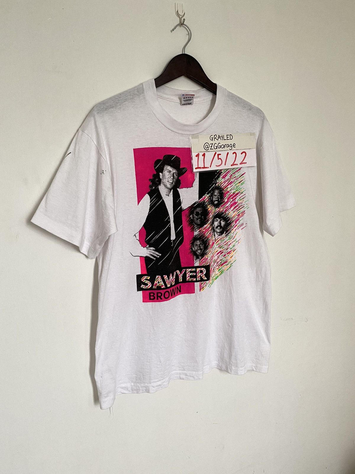 Band Tees × Vintage VINTAGE 1990 Sawyer Brown Band Signature Size US M / EU 48-50 / 2 - 3 Thumbnail