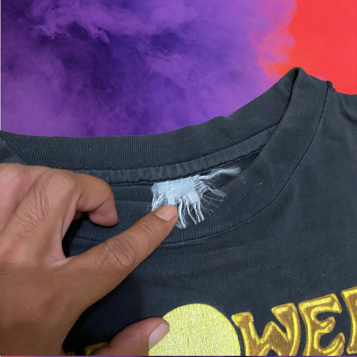 Band Tees × Vintage Vintage 1995 Helloween Master Ring Tour Heavy Metal Band Size US L / EU 52-54 / 3 - 7 Thumbnail