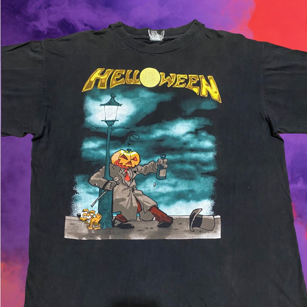 Band Tees × Vintage Vintage 1995 Helloween Master Ring Tour Heavy Metal Band Size US L / EU 52-54 / 3 - 3 Thumbnail