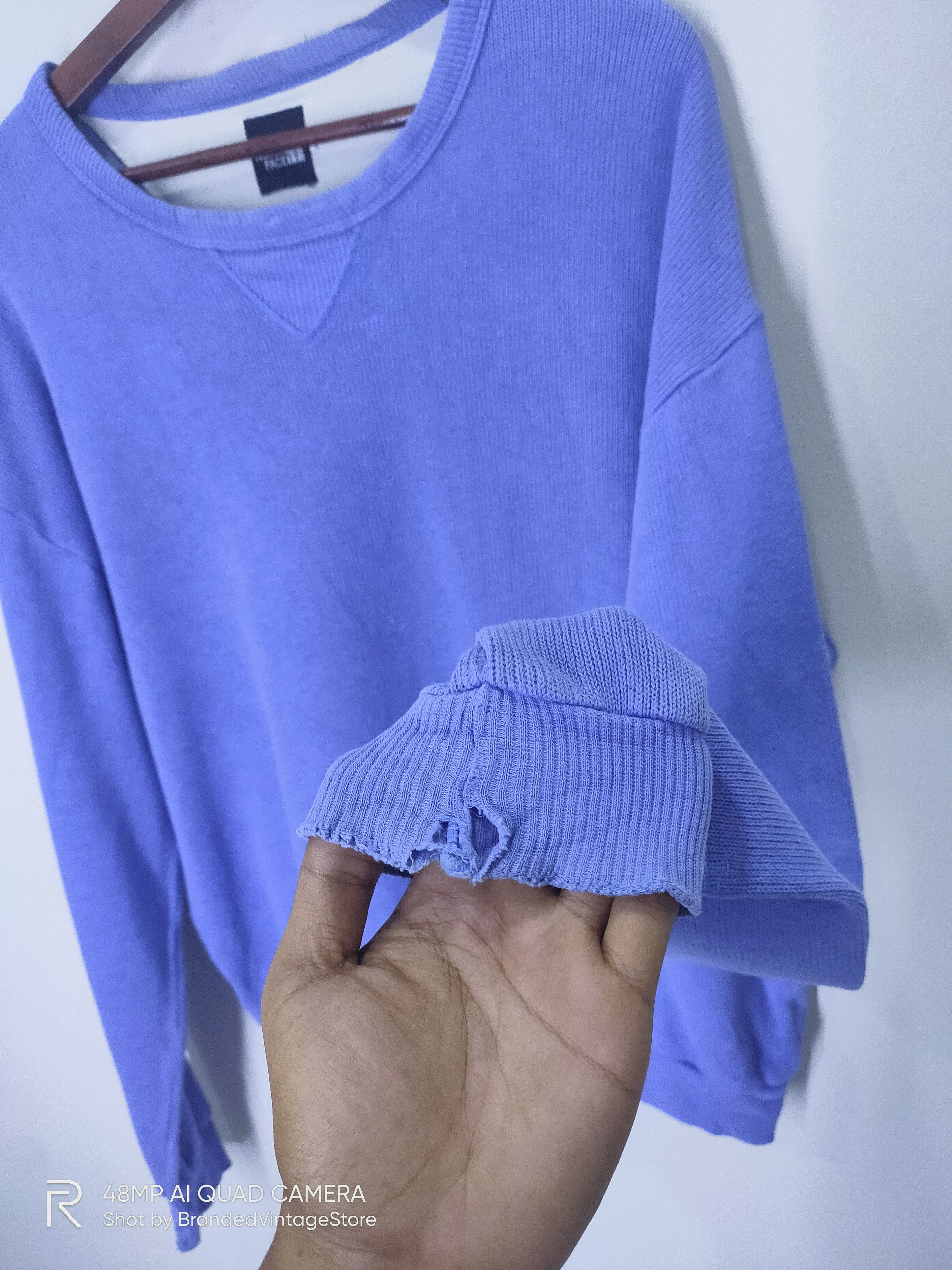 Japanese Brand × The North Face × Vintage Vintag THE NORTH FACE Mountain Crewneck Blue Ski Sweatshirt Size US L / EU 52-54 / 3 - 6 Thumbnail
