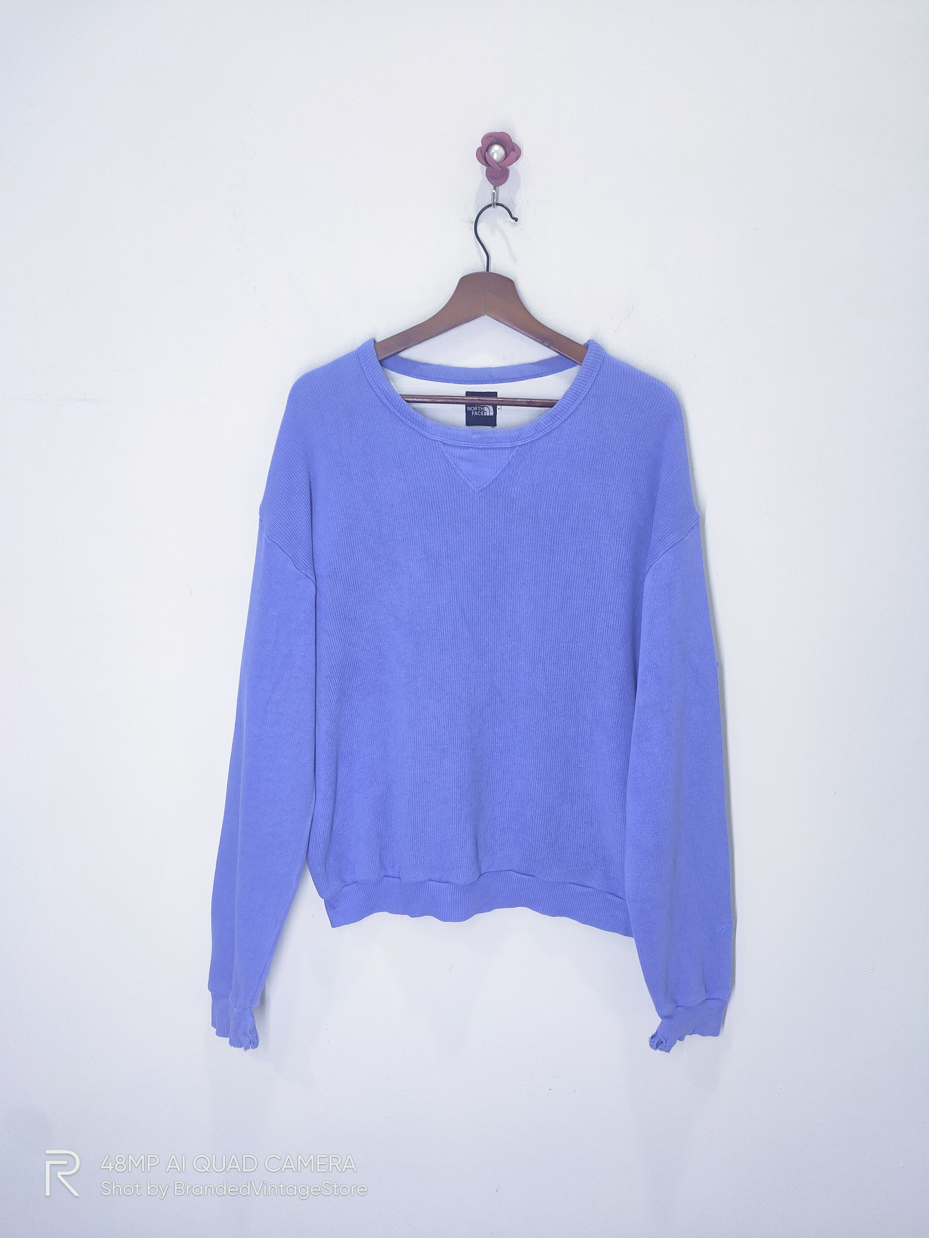 Japanese Brand × The North Face × Vintage Vintag THE NORTH FACE Mountain Crewneck Blue Ski Sweatshirt Size US L / EU 52-54 / 3 - 1 Thumbnail