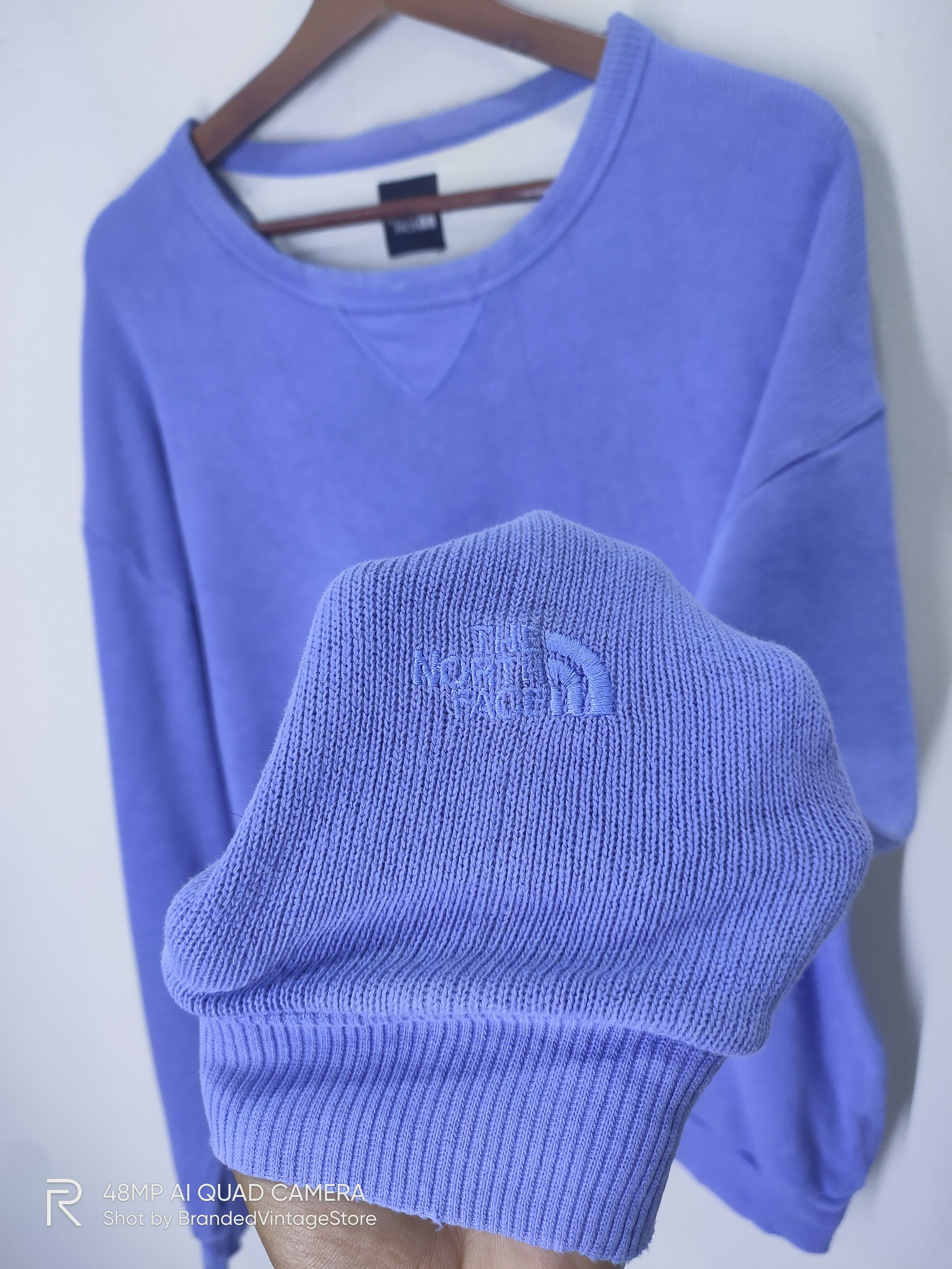 Japanese Brand × The North Face × Vintage Vintag THE NORTH FACE Mountain Crewneck Blue Ski Sweatshirt Size US L / EU 52-54 / 3 - 3 Thumbnail