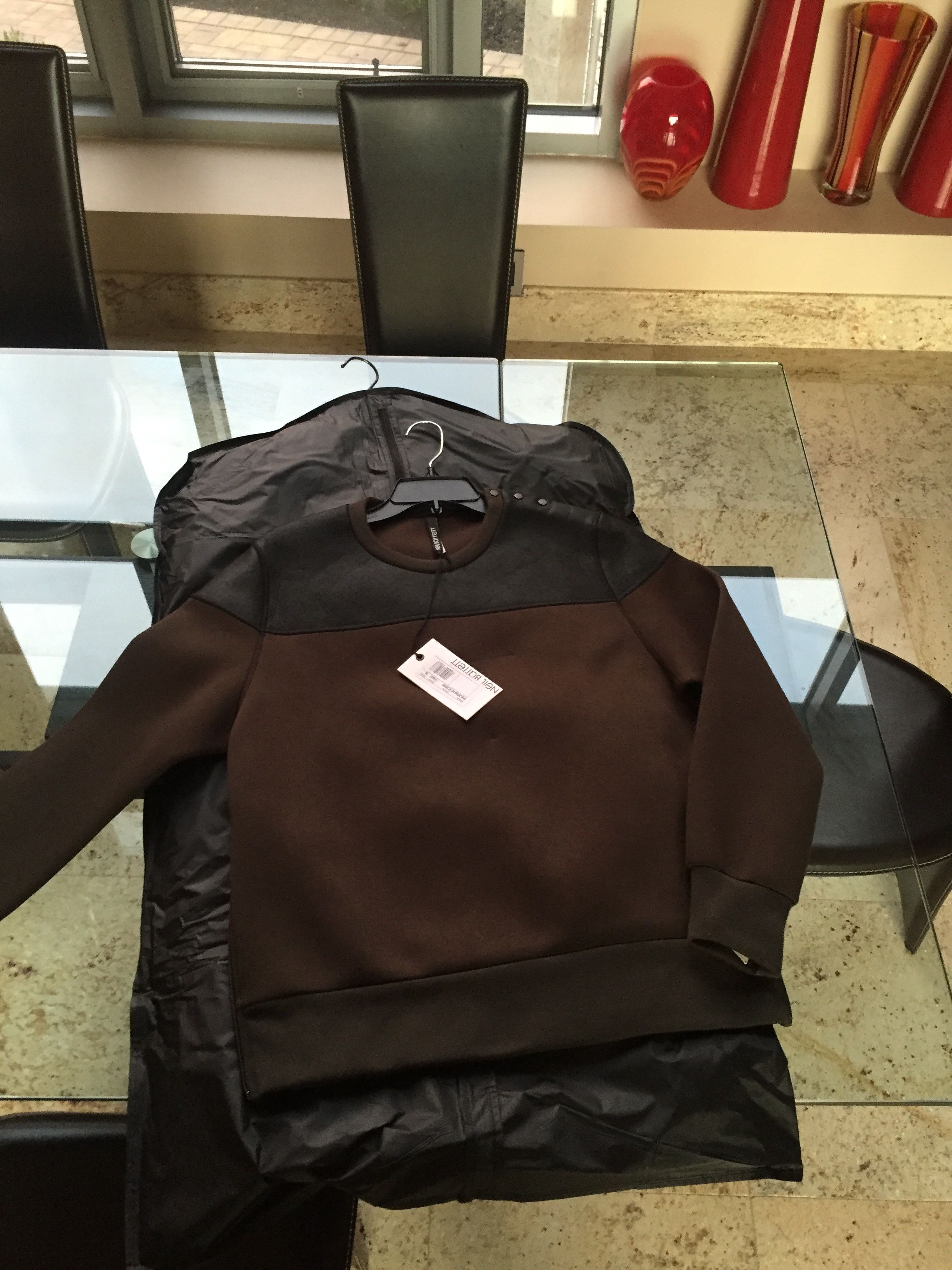 Neil Barrett Dual Zip Olive Bomber Fit, Button Shoulder Pullover Size US S / EU 44-46 / 1 - 2 Thumbnail