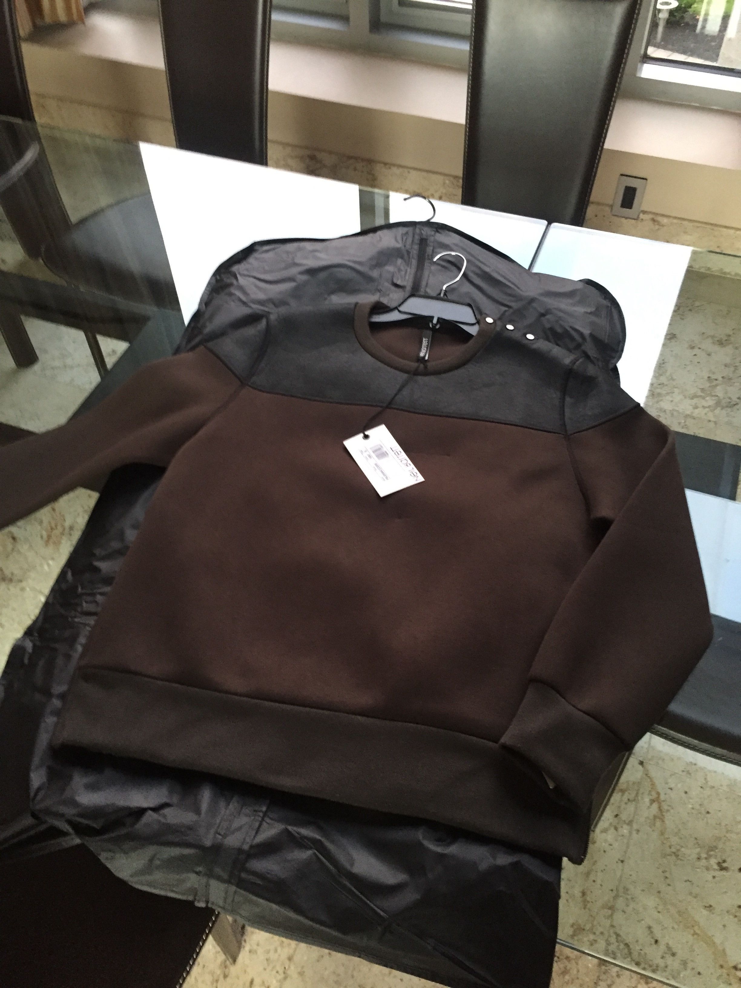 Neil Barrett Dual Zip Olive Bomber Fit, Button Shoulder Pullover Size US S / EU 44-46 / 1 - 3 Thumbnail