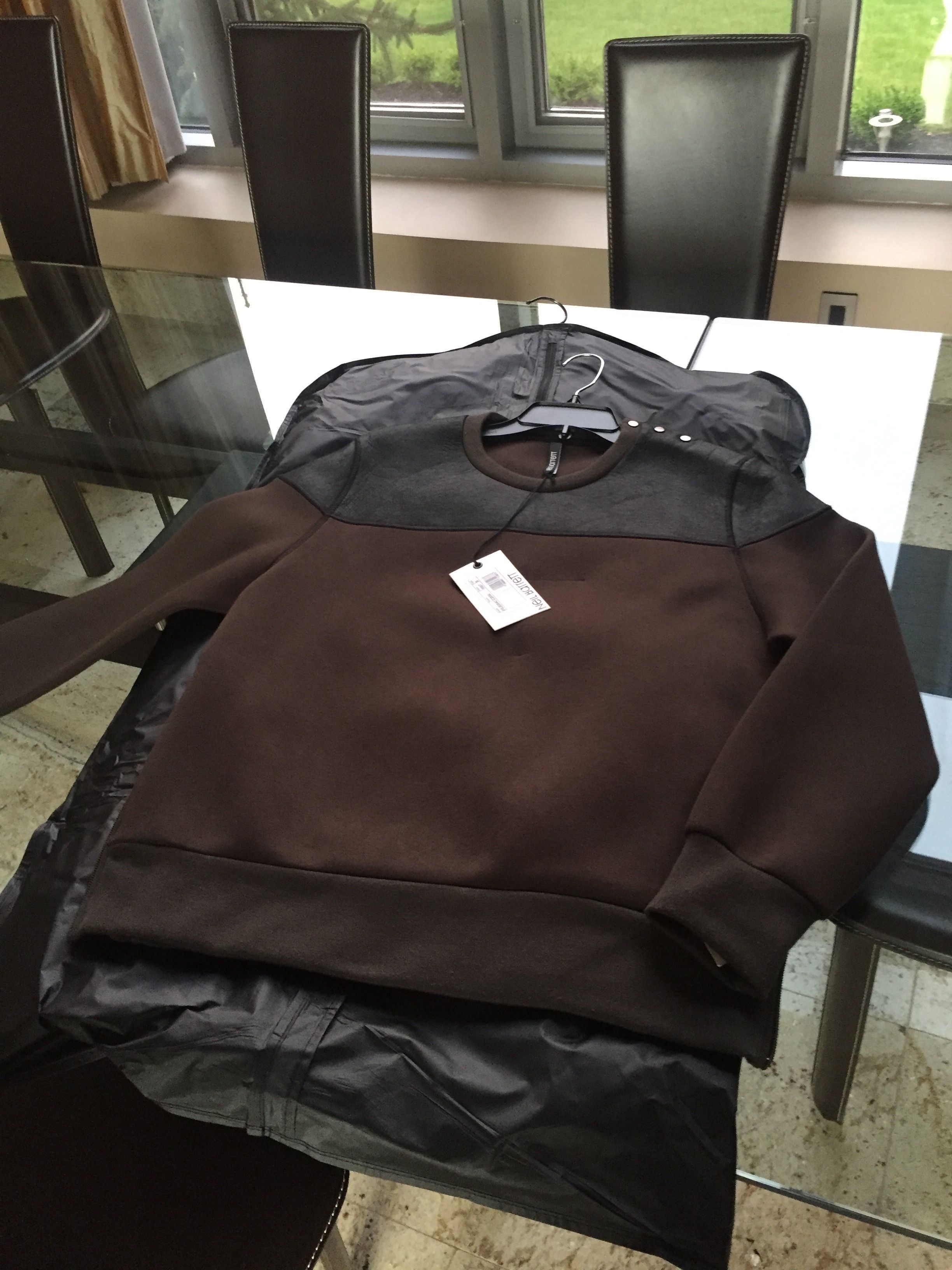 Neil Barrett Dual Zip Olive Bomber Fit, Button Shoulder Pullover Size US S / EU 44-46 / 1 - 1 Thumbnail