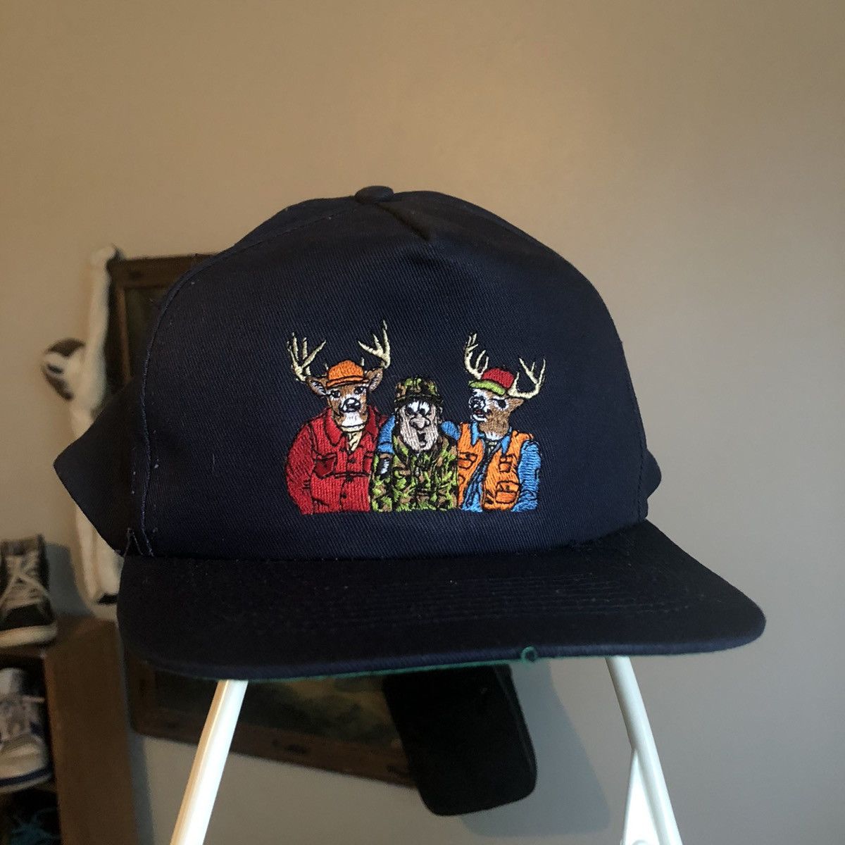 Vintage Vintage 90s Buck Hunter Funny Parody Embroidery Snapback Hat Size ONE SIZE - 1 Thumbnail