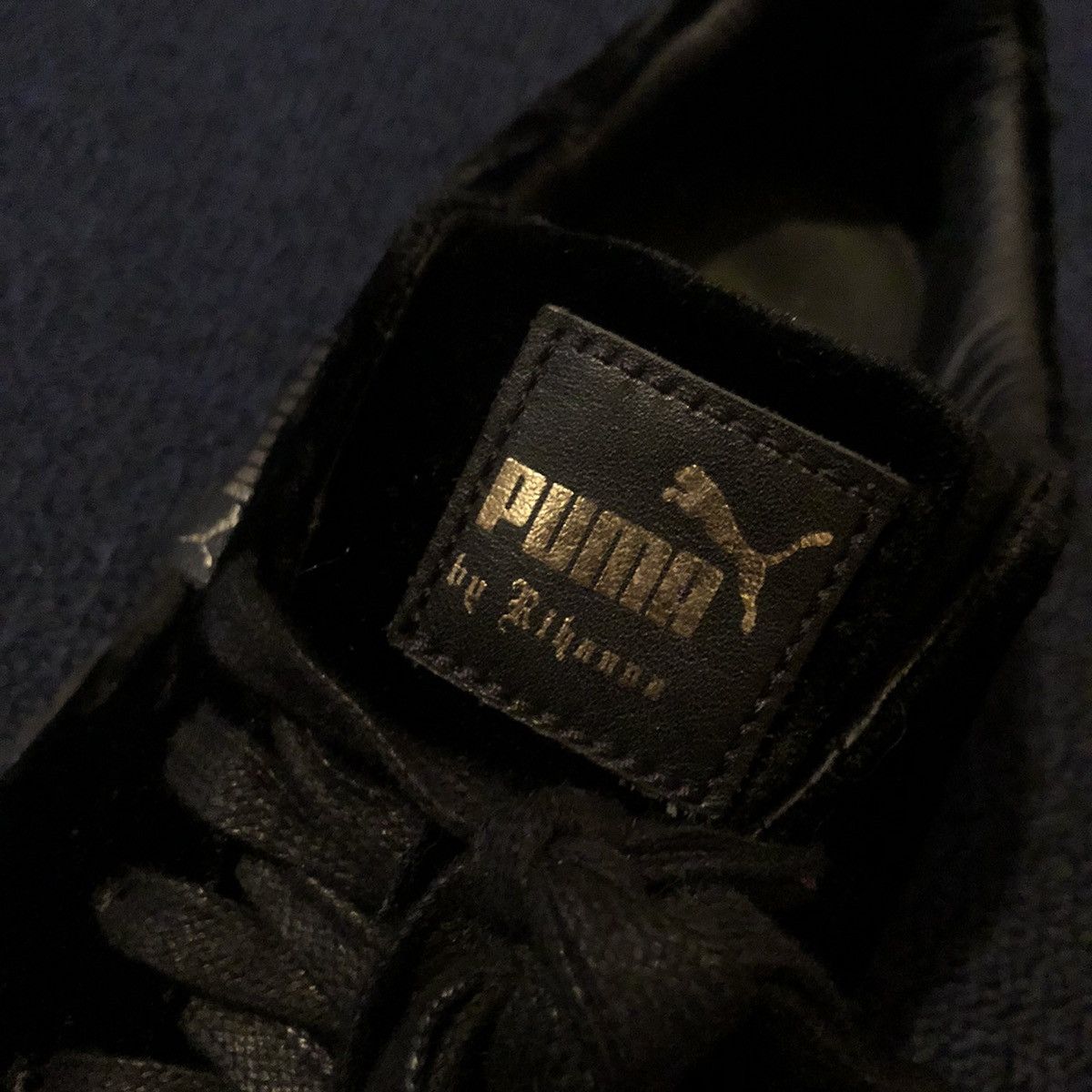 Fenty × Puma Puma Fenty Rihanna Womens Velvet Black Creeper Low Shoes 9W Size US 9 / IT 39 - 3 Thumbnail