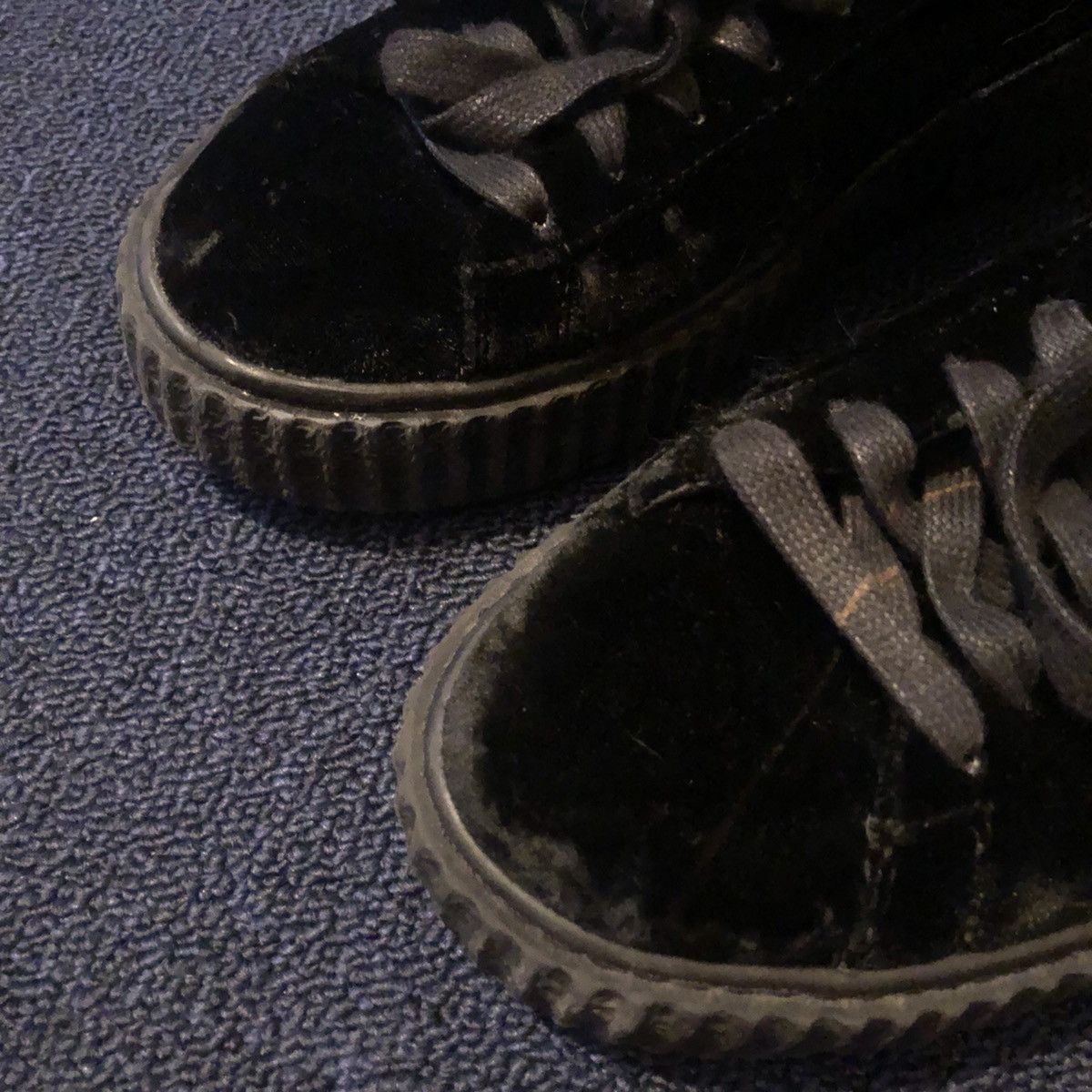 Fenty × Puma Puma Fenty Rihanna Womens Velvet Black Creeper Low Shoes 9W Size US 9 / IT 39 - 5 Thumbnail