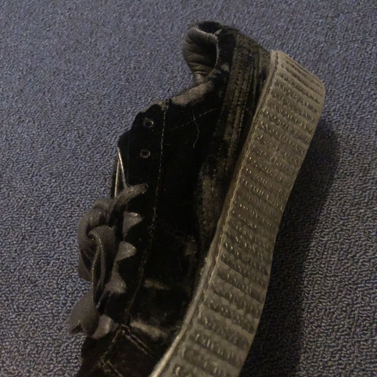 Fenty × Puma Puma Fenty Rihanna Womens Velvet Black Creeper Low Shoes 9W Size US 9 / IT 39 - 7 Thumbnail