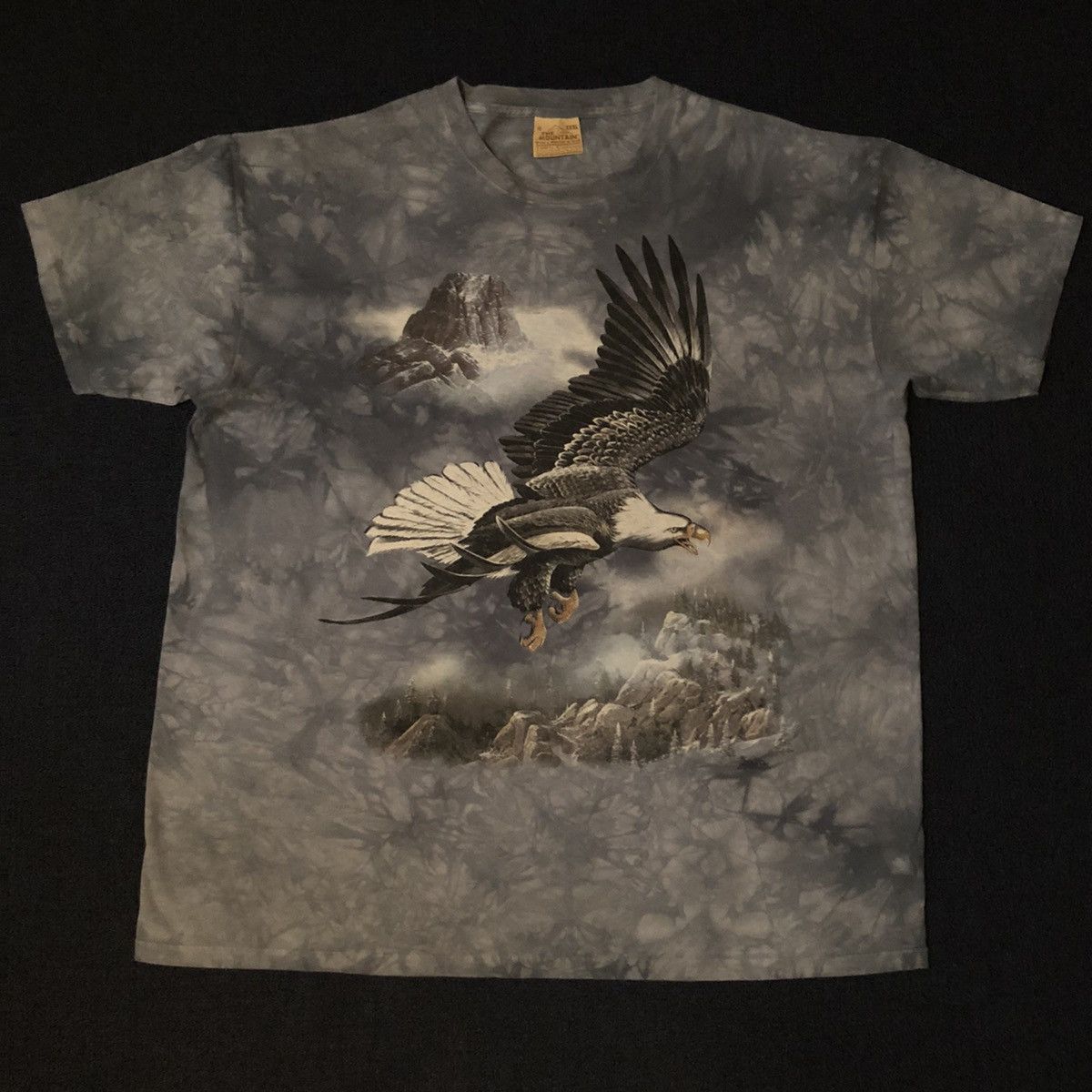 The Mountain Vintage 90s The Mountain Bald Eagle Tie Dye Graphic Logo Tee Size US XXL / EU 58 / 5 - 3 Thumbnail