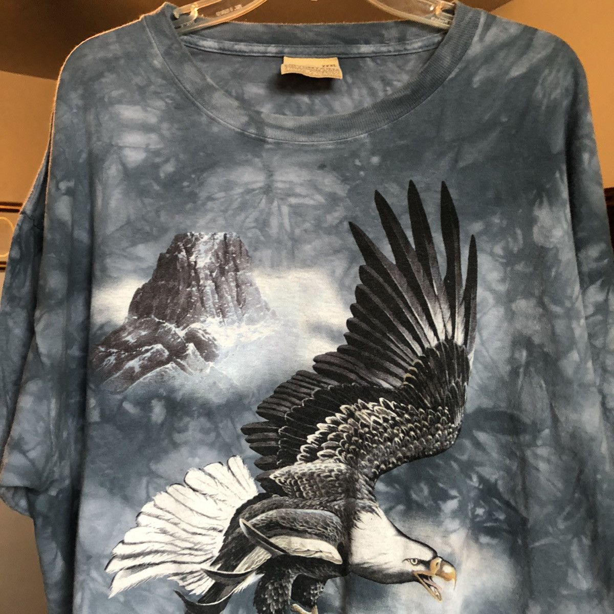 The Mountain Vintage 90s The Mountain Bald Eagle Tie Dye Graphic Logo Tee Size US XXL / EU 58 / 5 - 1 Thumbnail