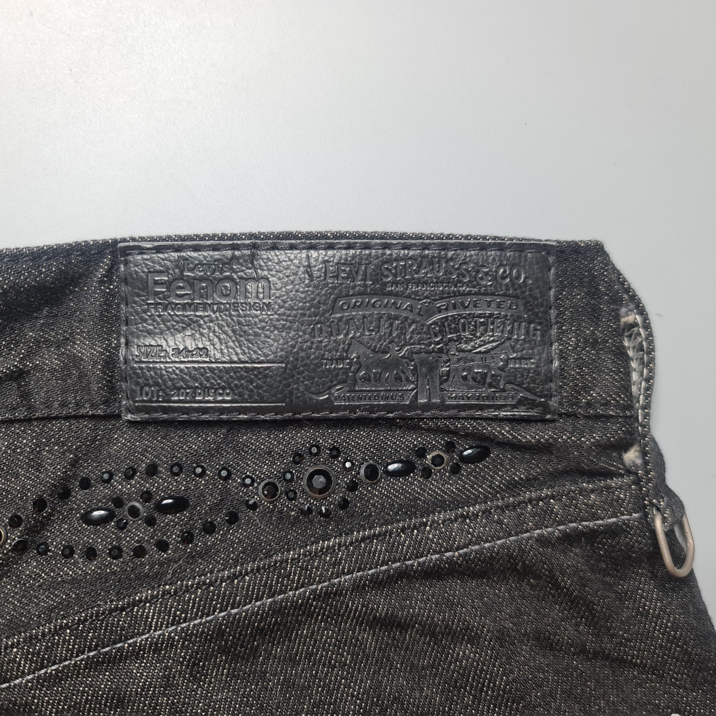 Fragment Design × Levi's Levi's Fenom - Black Disco Decoration Selvedge Jeans Size US 34 / EU 50 - 9 Thumbnail
