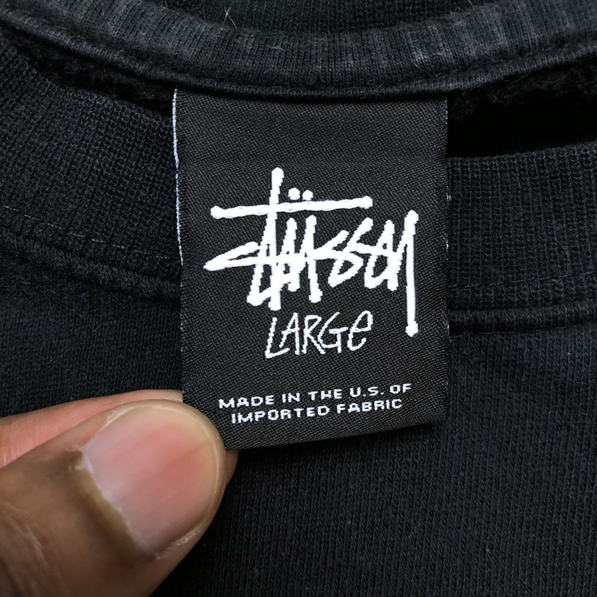 Stussy Vintage Stussy Split Logo Sweatshirt USA Streetwear Y2K Crew Size US L / EU 52-54 / 3 - 6 Thumbnail
