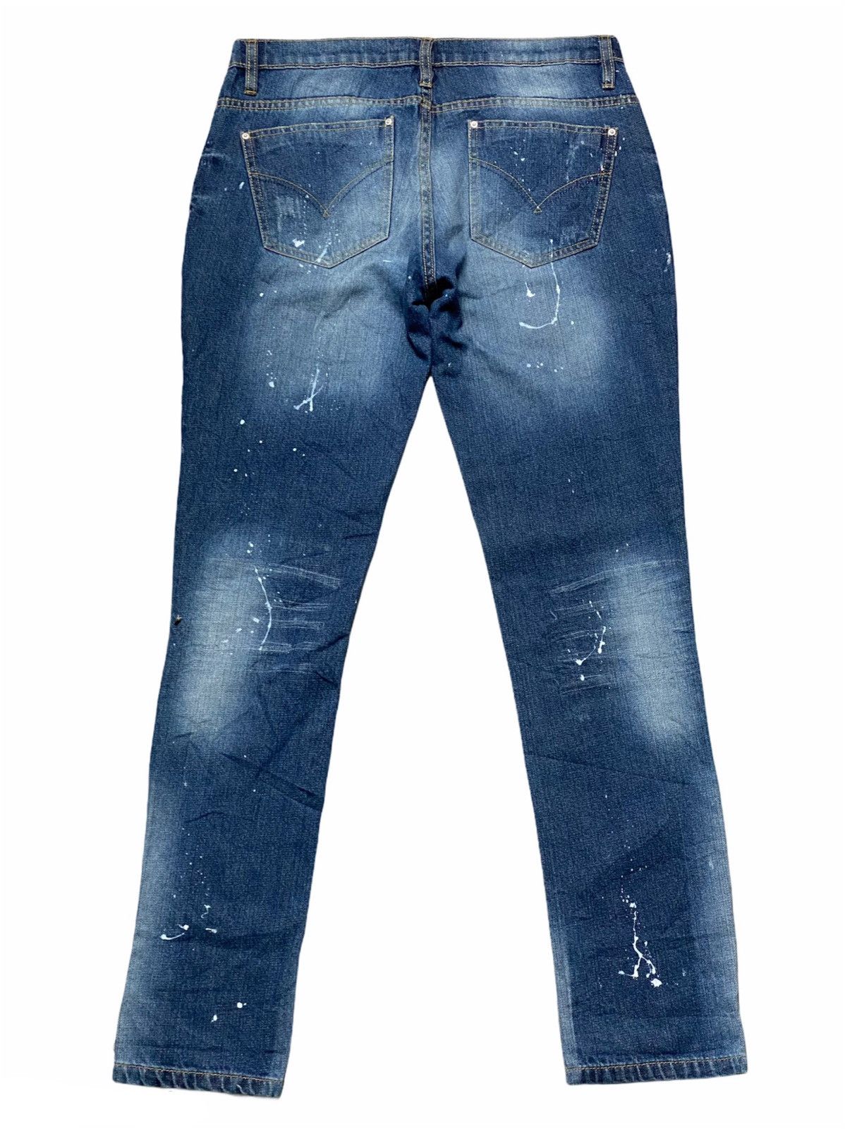 Japanese Brand Patch Work Spalsh Painted Denim Size US 32 / EU 48 - 5 Thumbnail