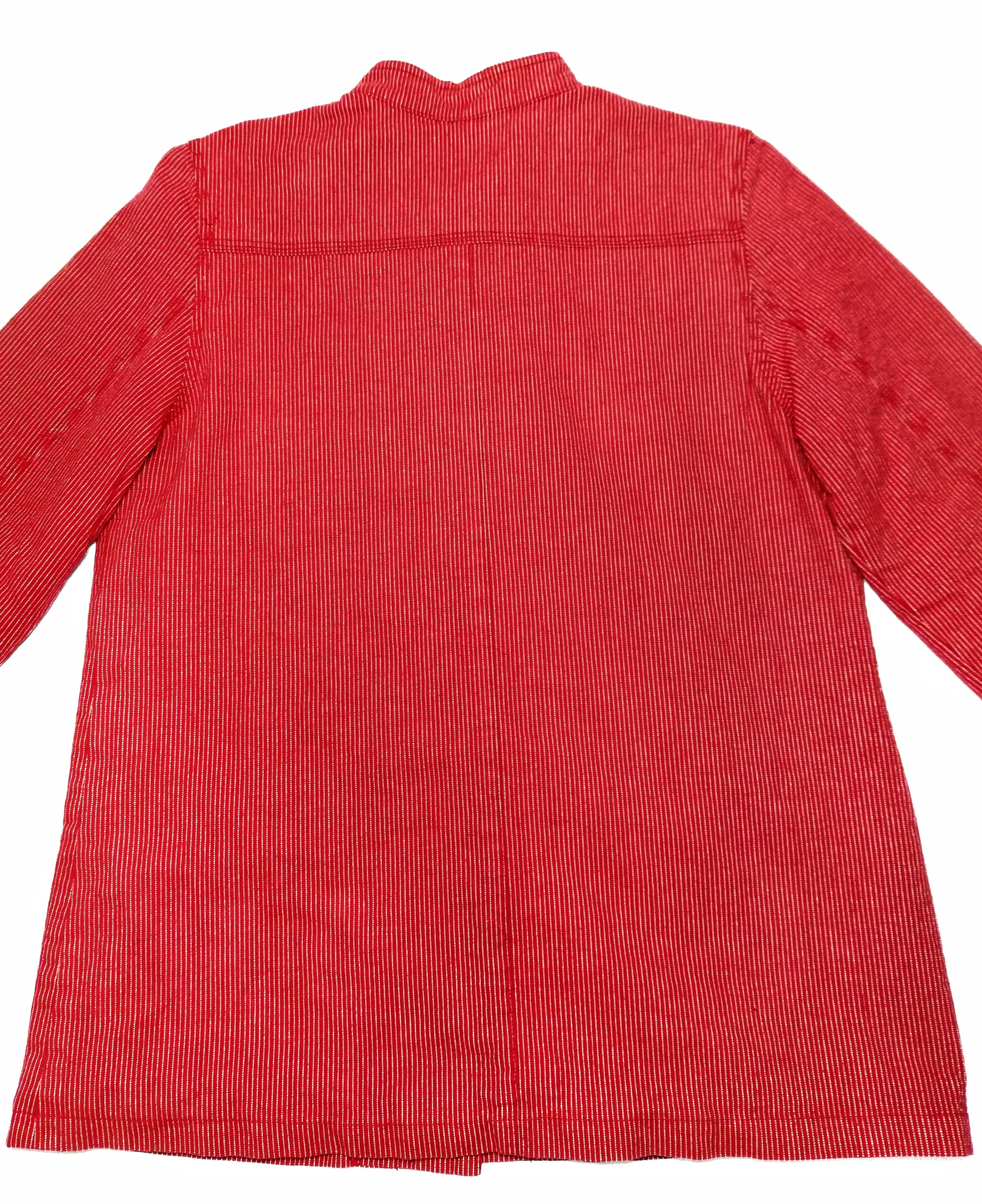 Designer × Japanese Brand 🔥RIGHT ON WHITE/RED HIKORY SASAKI CHORE JAPANESE JACKET🔥 Size US S / EU 44-46 / 1 - 15 Thumbnail