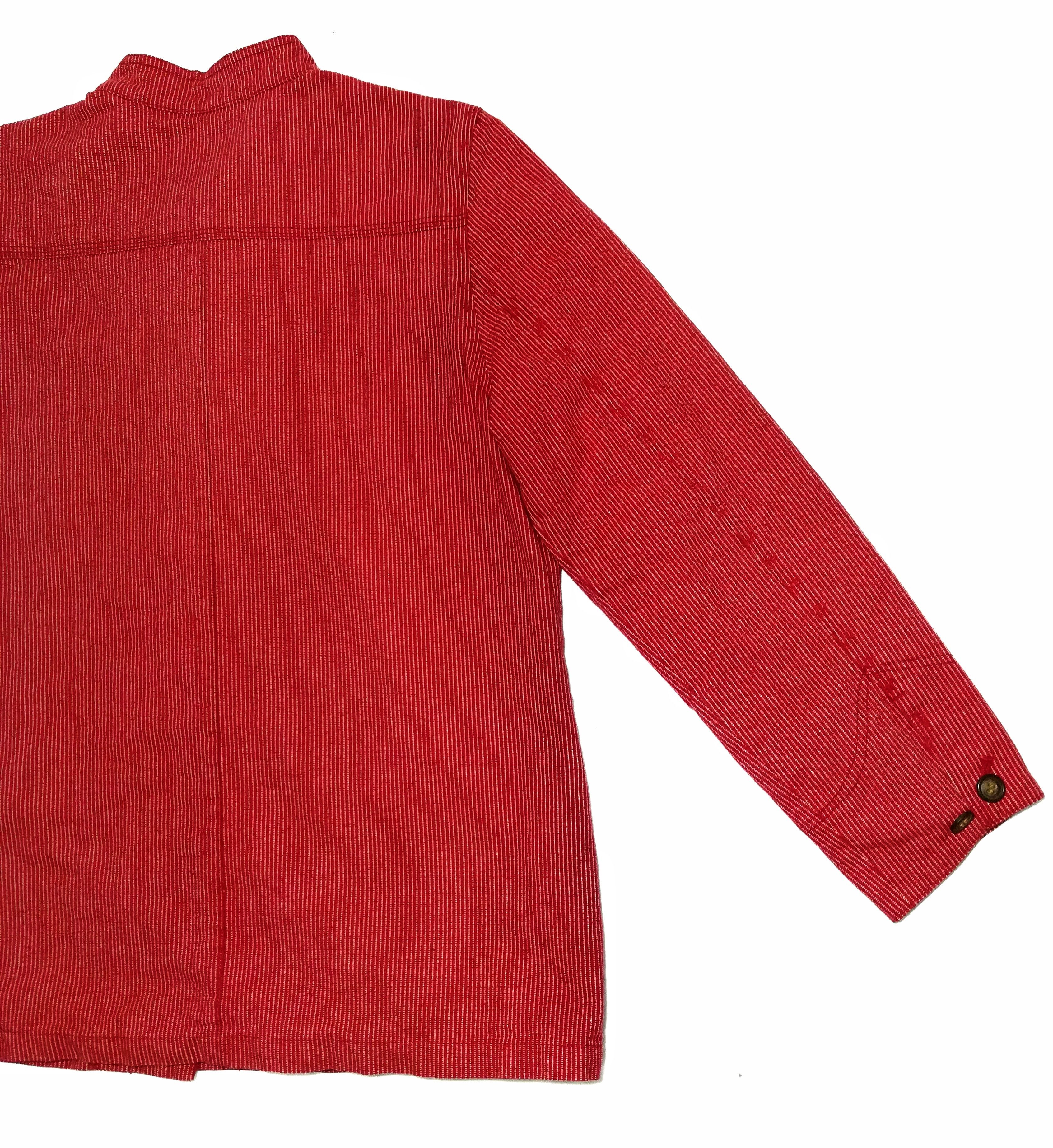Designer × Japanese Brand 🔥RIGHT ON WHITE/RED HIKORY SASAKI CHORE JAPANESE JACKET🔥 Size US S / EU 44-46 / 1 - 14 Thumbnail