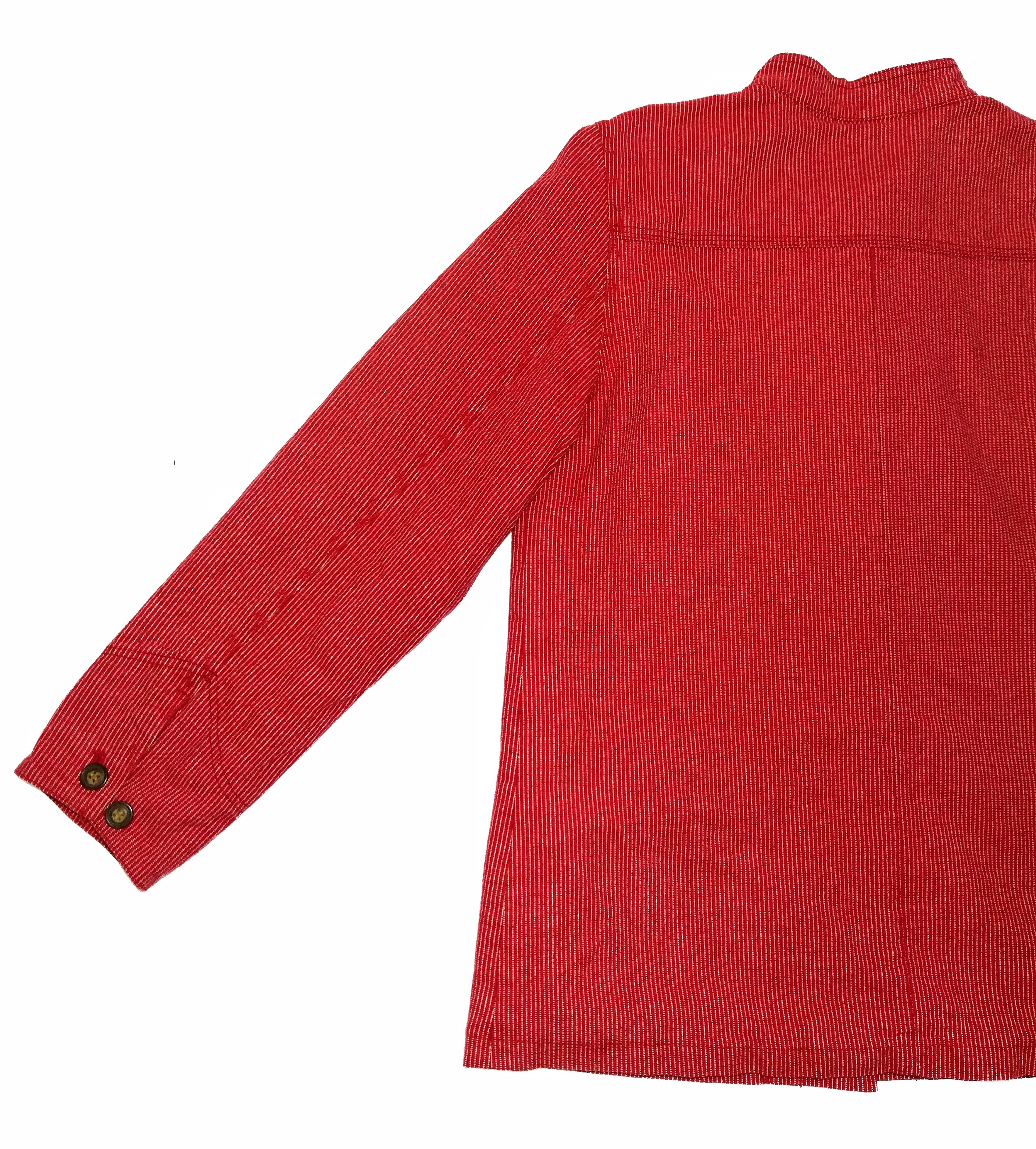 Designer × Japanese Brand 🔥RIGHT ON WHITE/RED HIKORY SASAKI CHORE JAPANESE JACKET🔥 Size US S / EU 44-46 / 1 - 13 Thumbnail