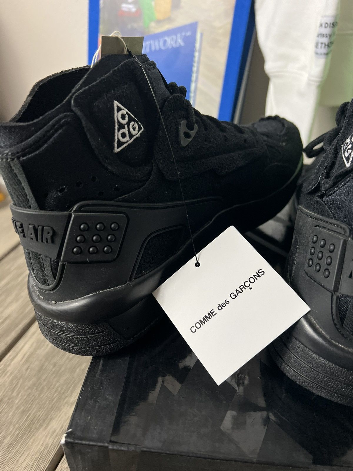 Comme des Garcons × Nike Comme des Garcons x Air Mowabb Black Size US 7 / EU 40 - 5 Thumbnail
