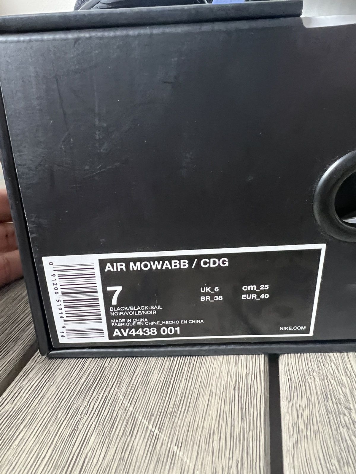 Comme des Garcons × Nike Comme des Garcons x Air Mowabb Black Size US 7 / EU 40 - 8 Thumbnail