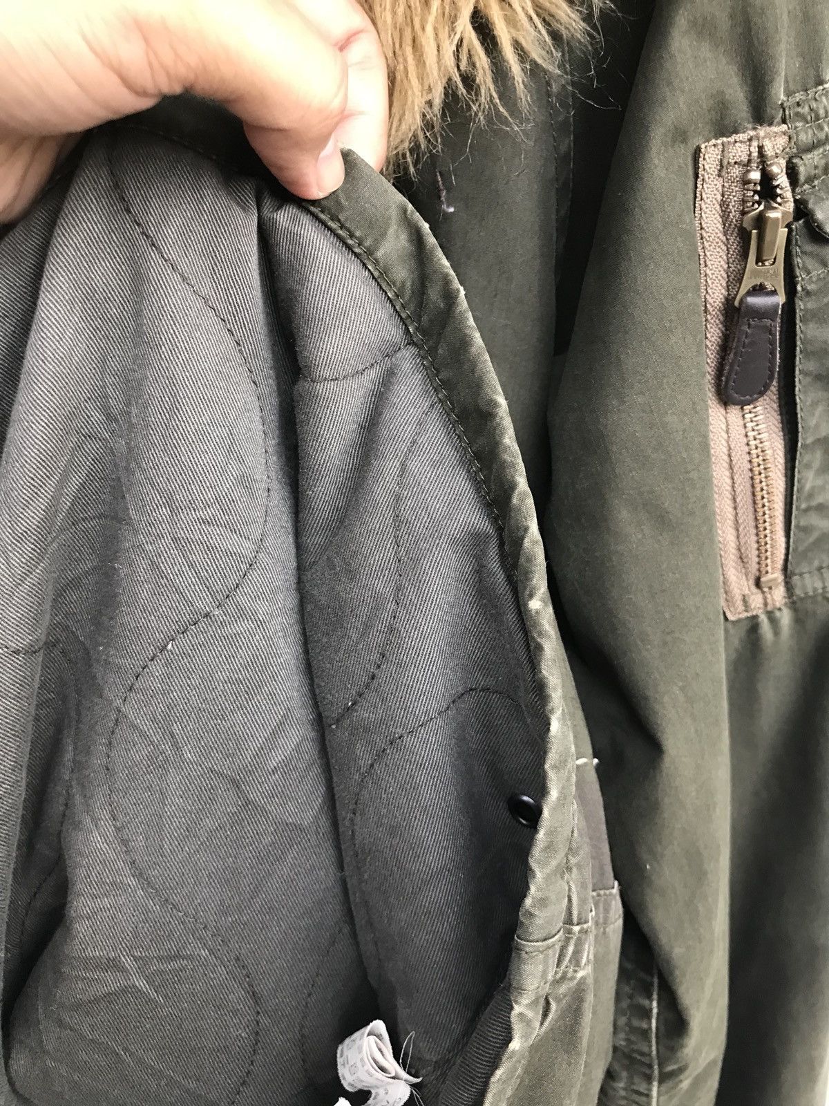 Japanese Brand × Johnbull John Bull Parkas Quilted Fur Hoodie Long Jacket Size US S / EU 44-46 / 1 - 11 Thumbnail