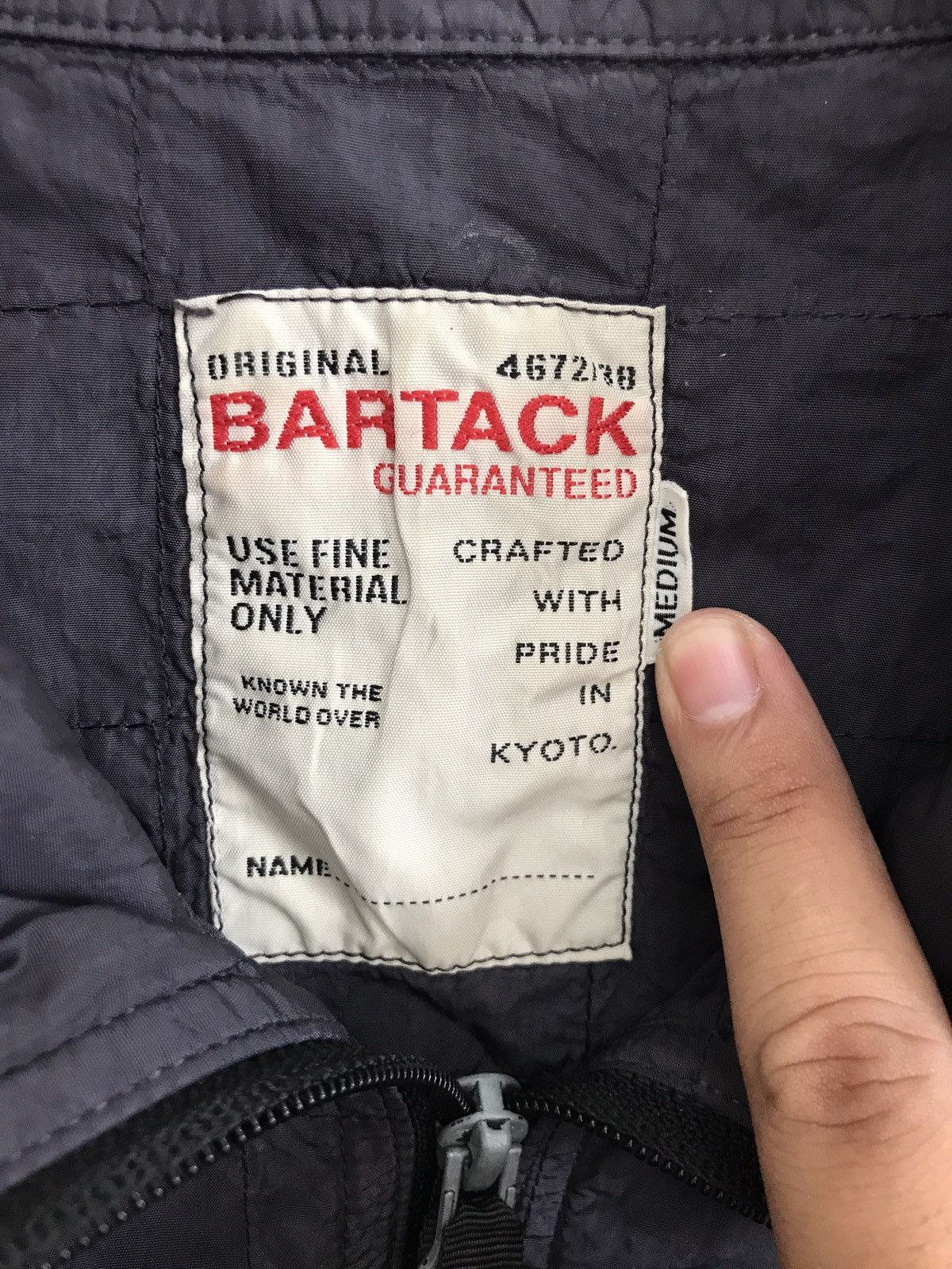 Designer × Japanese Brand Japanese Designer Brand Bartack Half Zipper Jacket Size US M / EU 48-50 / 2 - 3 Thumbnail