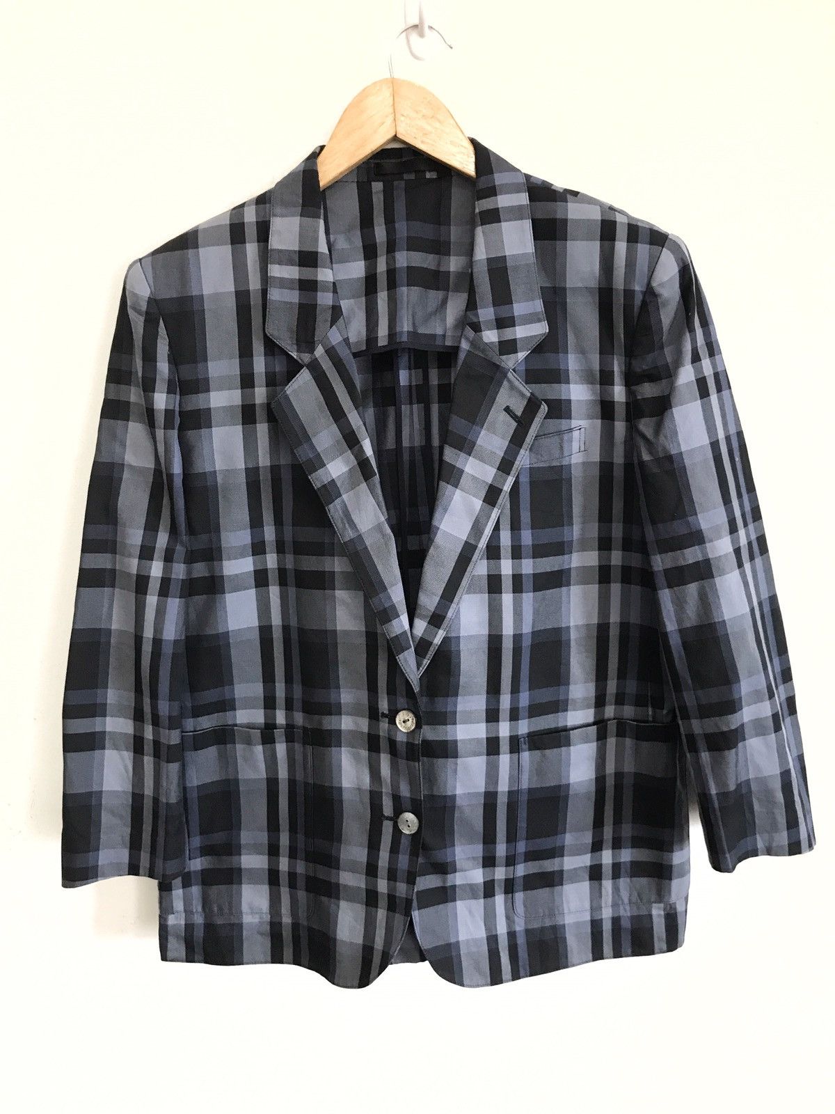 Burberry Burberry's Nova Check Plaid Made In Japan Blazer Coat Size 40R - 1 Thumbnail