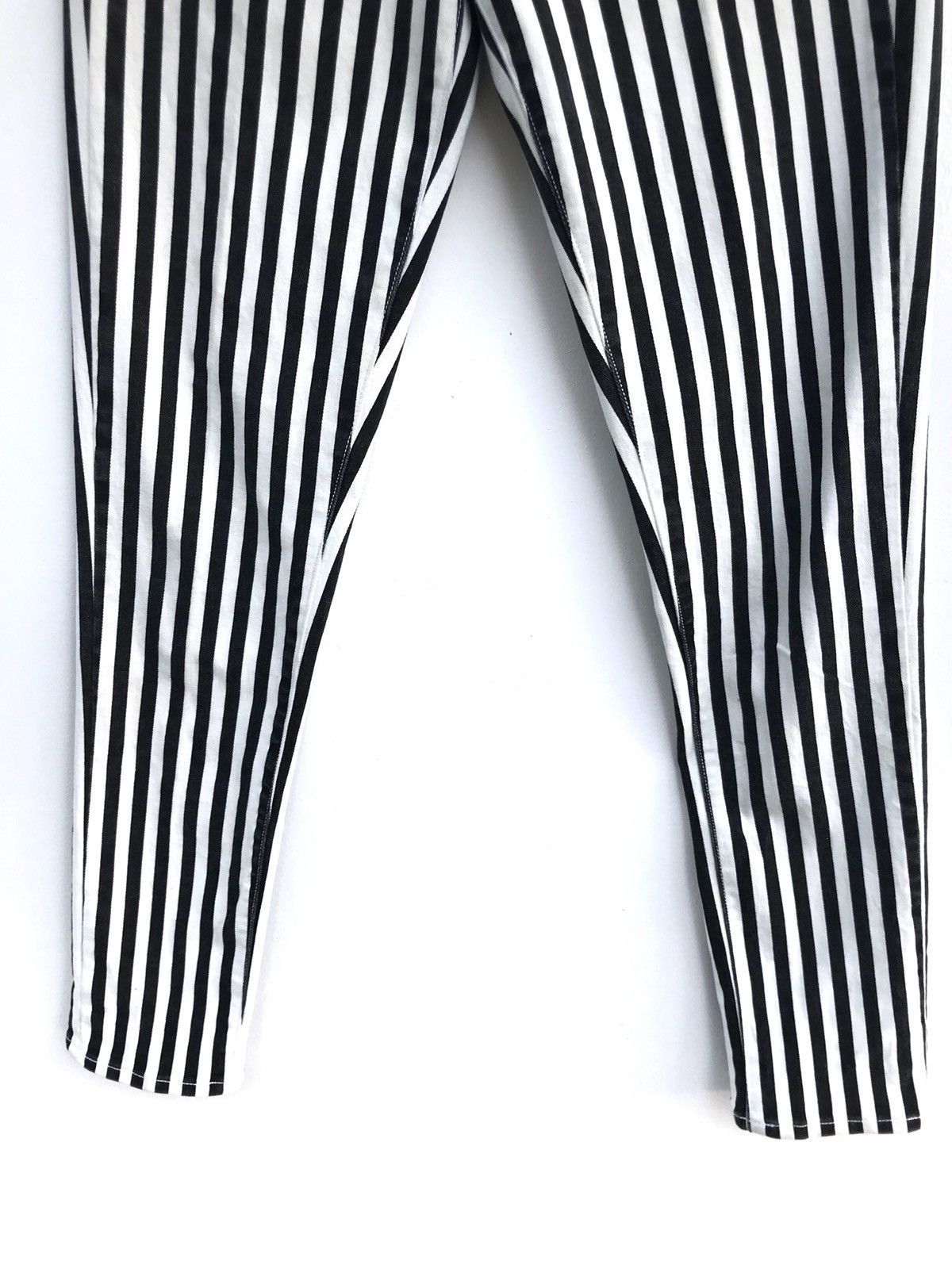 Designer × Paige Paige Stripe Prisoners Skinny Pants Saint Laurent Style Size US 27 - 4 Thumbnail