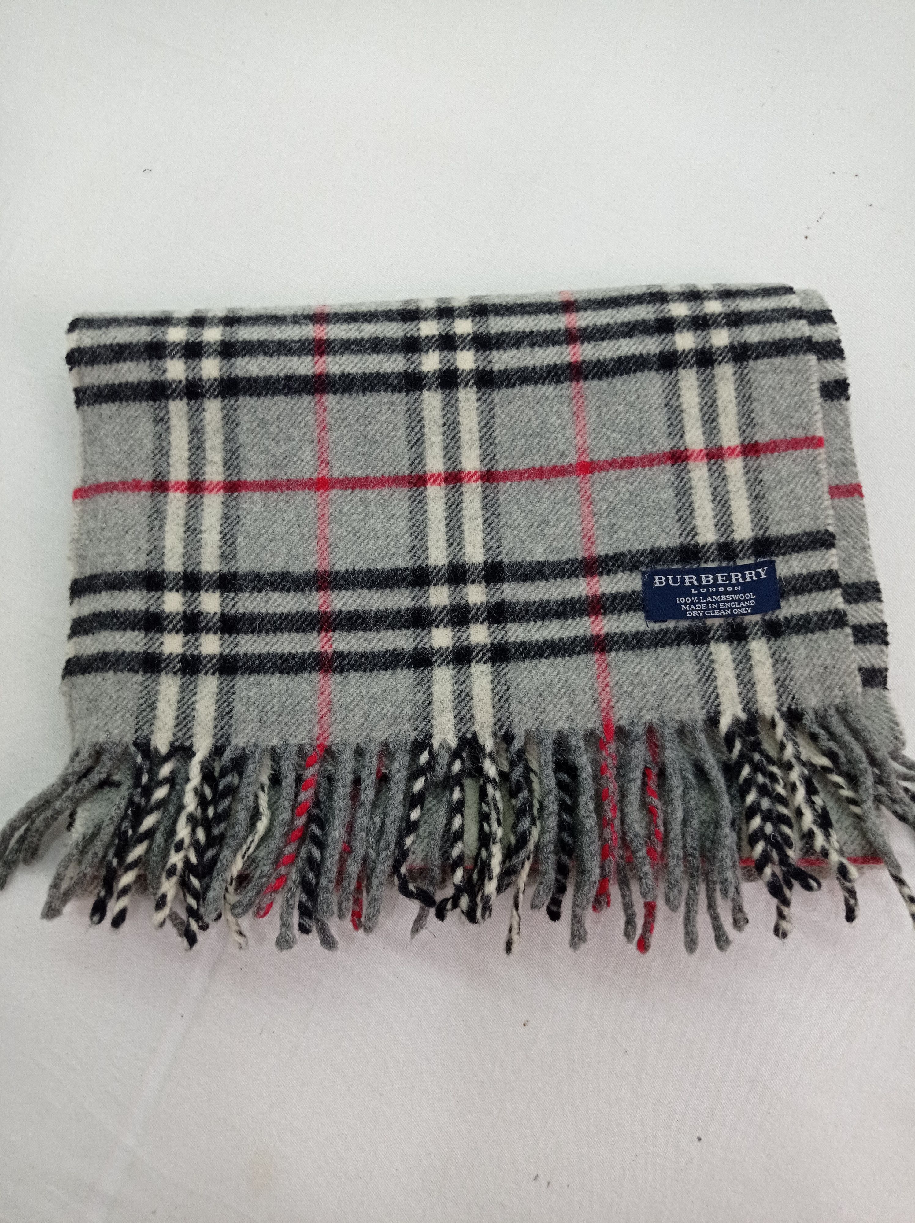 Burberry × Designer Burberry Lampswool Nova check Scarf Size ONE SIZE - 3 Thumbnail