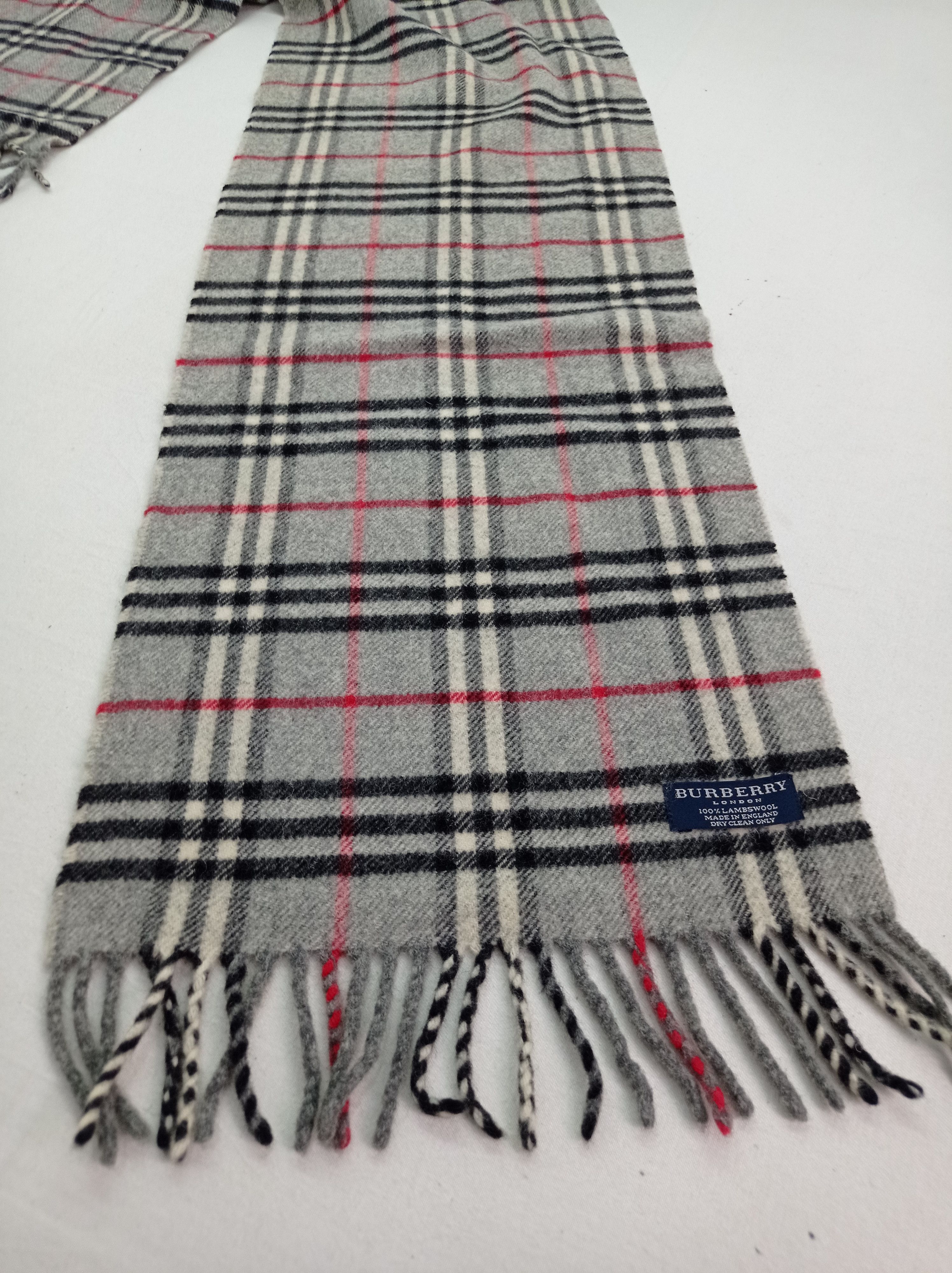 Burberry × Designer Burberry Lampswool Nova check Scarf Size ONE SIZE - 5 Thumbnail