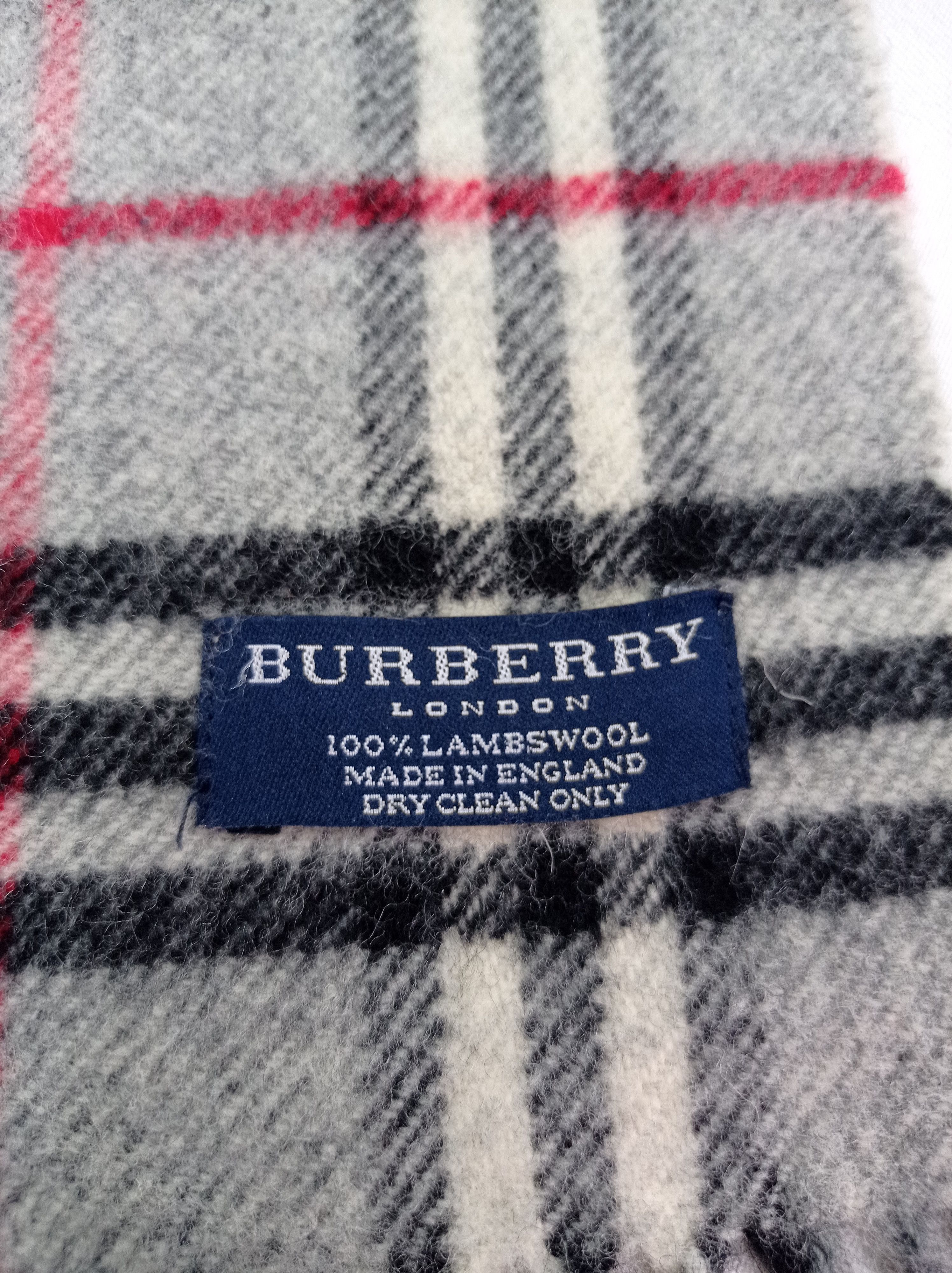 Burberry × Designer Burberry Lampswool Nova check Scarf Size ONE SIZE - 6 Thumbnail