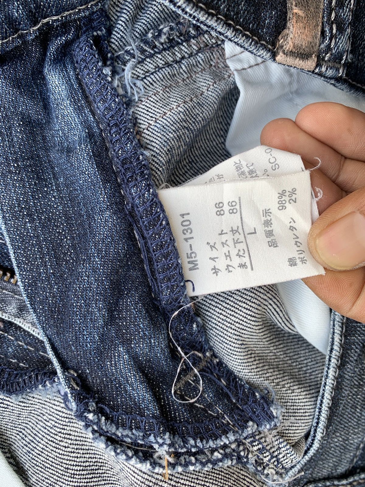 Japanese Brand × Marithe + Francois Girbaud Distressed Denim Marithe Francois Girbaud Denim Pants Size US 32 / EU 48 - 12 Thumbnail