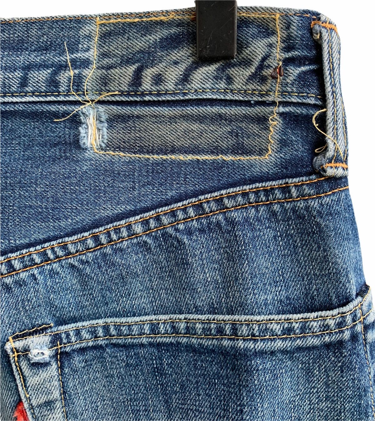 Japanese Brand Vintage Japanese Sewing Chop Selvedge Jeans Size US 29 - 8 Thumbnail