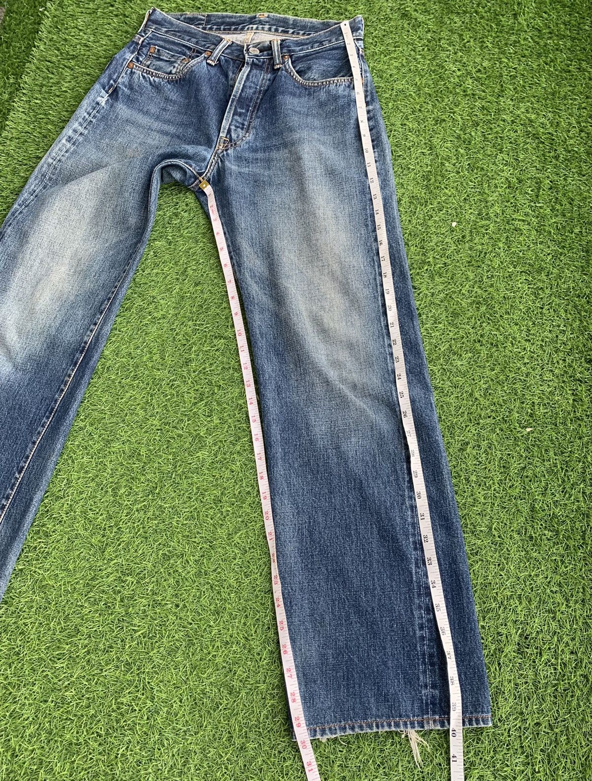 Japanese Brand Vintage Japanese Sewing Chop Selvedge Jeans Size US 29 - 18 Thumbnail