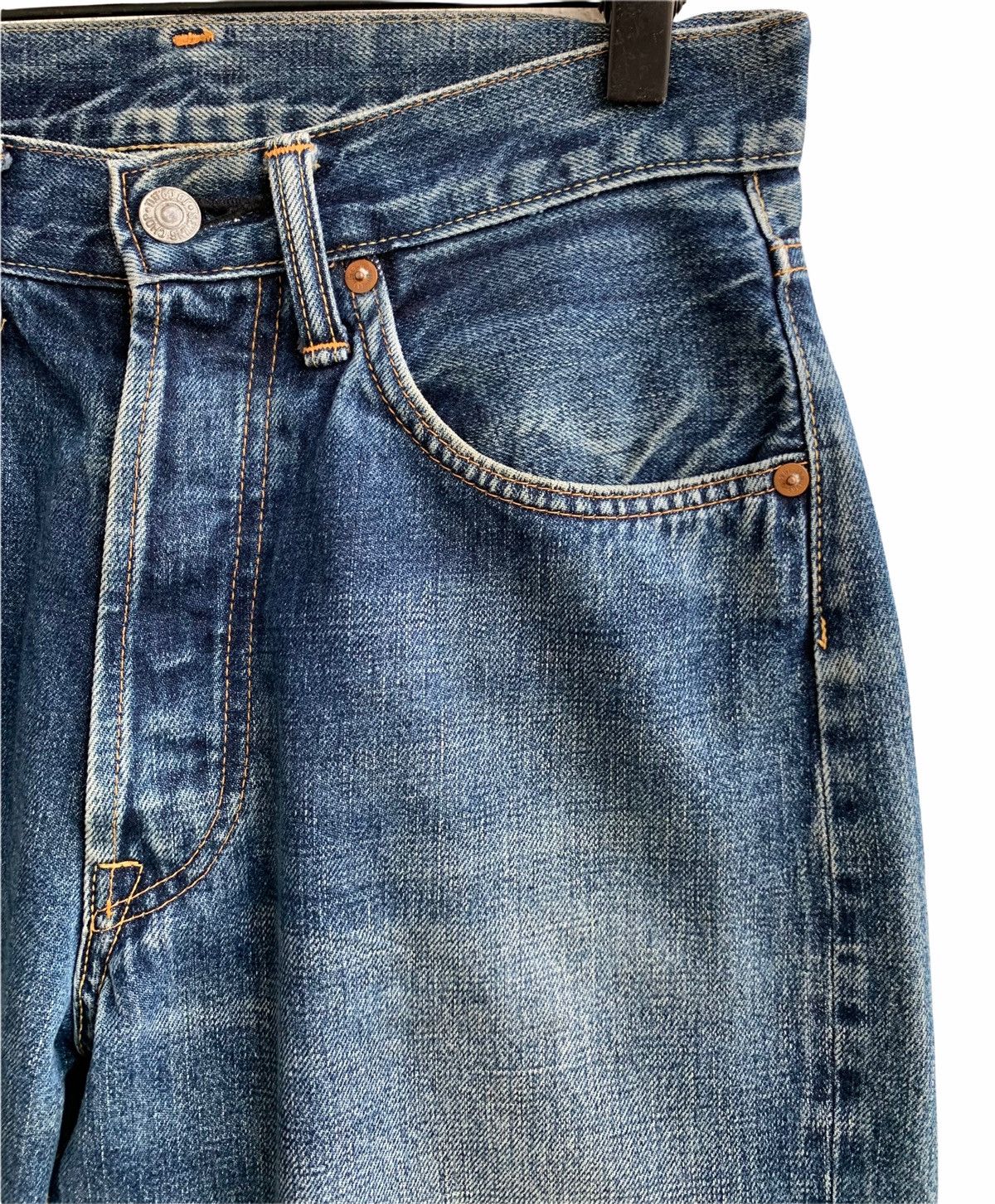 Japanese Brand Vintage Japanese Sewing Chop Selvedge Jeans Size US 29 - 5 Thumbnail