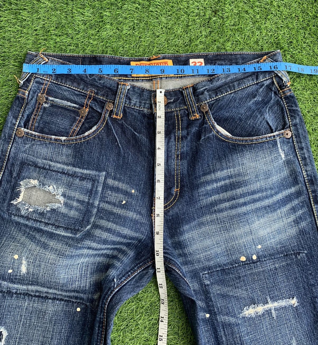 Japanese Brand Japanese Brand Distressed Painter Denim Size US 32 / EU 48 - 10 Thumbnail