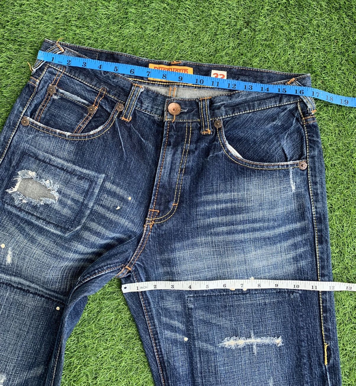 Japanese Brand Japanese Brand Distressed Painter Denim Size US 32 / EU 48 - 14 Thumbnail