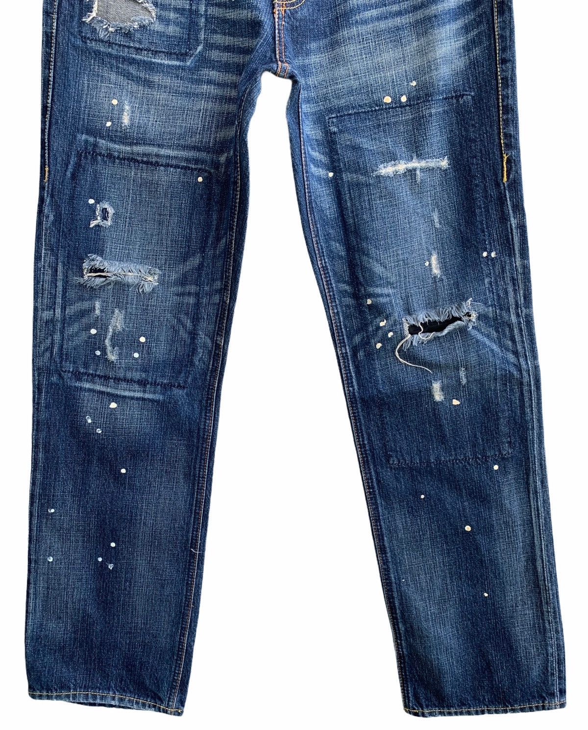 Japanese Brand Japanese Brand Distressed Painter Denim Size US 32 / EU 48 - 4 Thumbnail