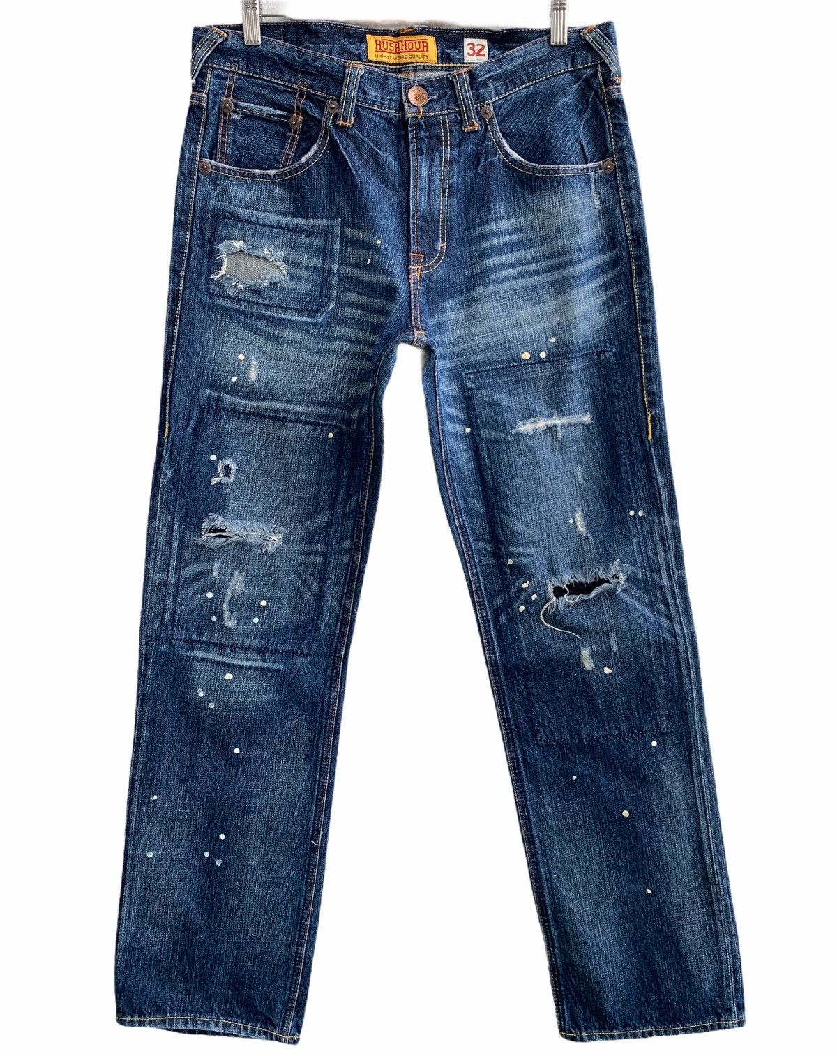 Japanese Brand Japanese Brand Distressed Painter Denim Size US 32 / EU 48 - 1 Thumbnail