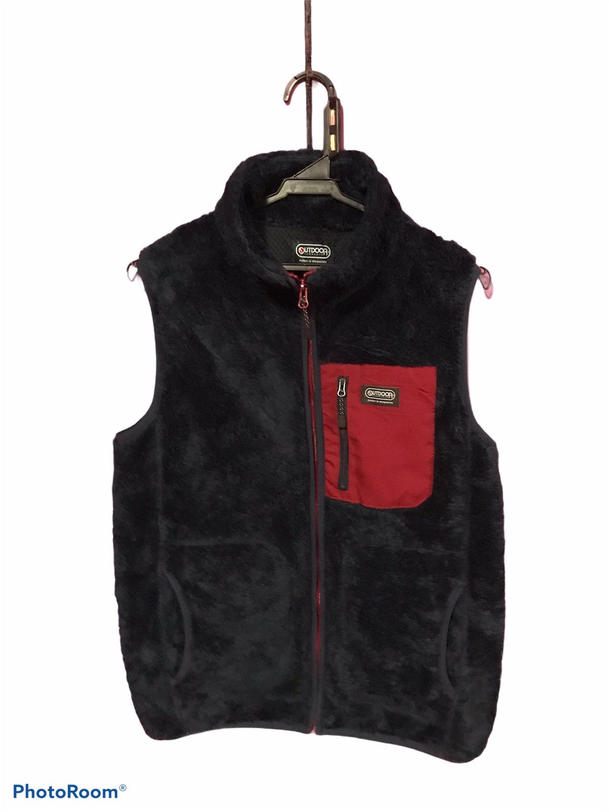 Japanese Brand OUTDOOR BLUE SIZE L FLEECE VEST Size 38L - 1 Thumbnail