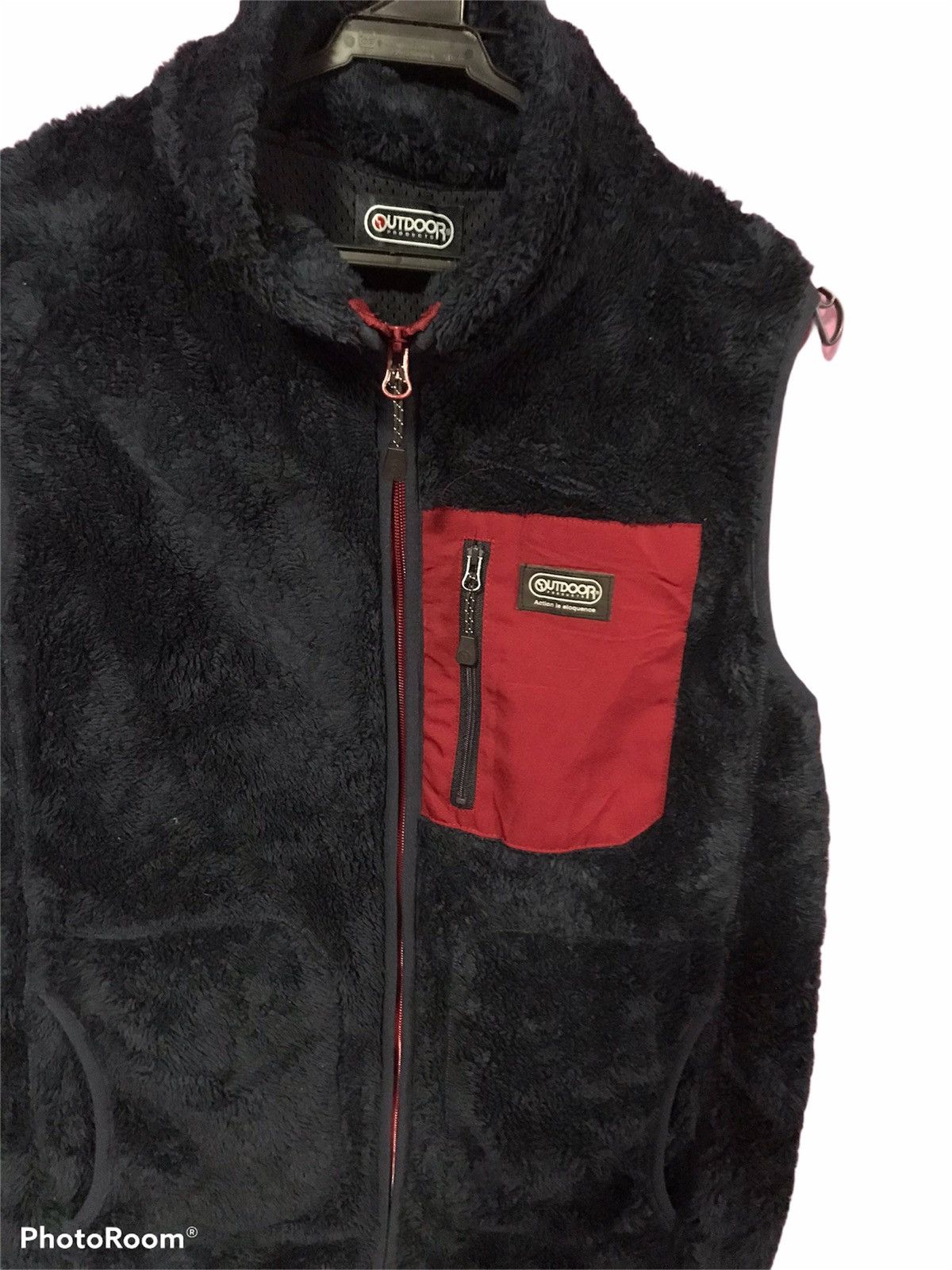 Japanese Brand OUTDOOR BLUE SIZE L FLEECE VEST Size 38L - 3 Thumbnail