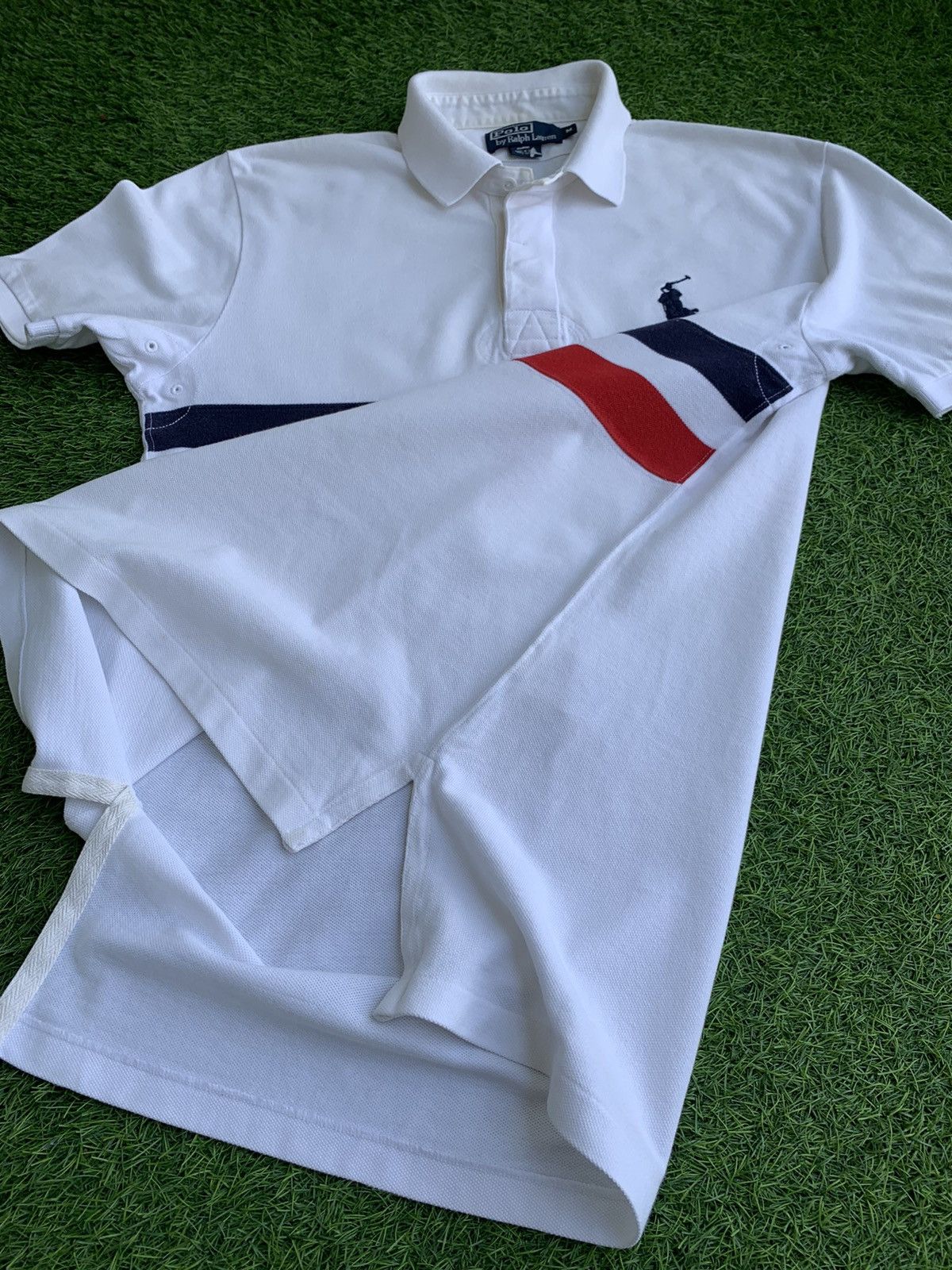 Polo Ralph Lauren × RRL Ralph Lauren Vintage Polo Ralph Lauren Short Sleeve Polo Size US M / EU 48-50 / 2 - 9 Thumbnail