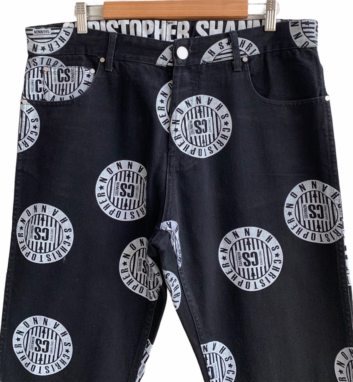 Christopher Shannon Rare Designers Cristopher Shanonnon Jeans printed Size US 36 / EU 52 - 3 Thumbnail