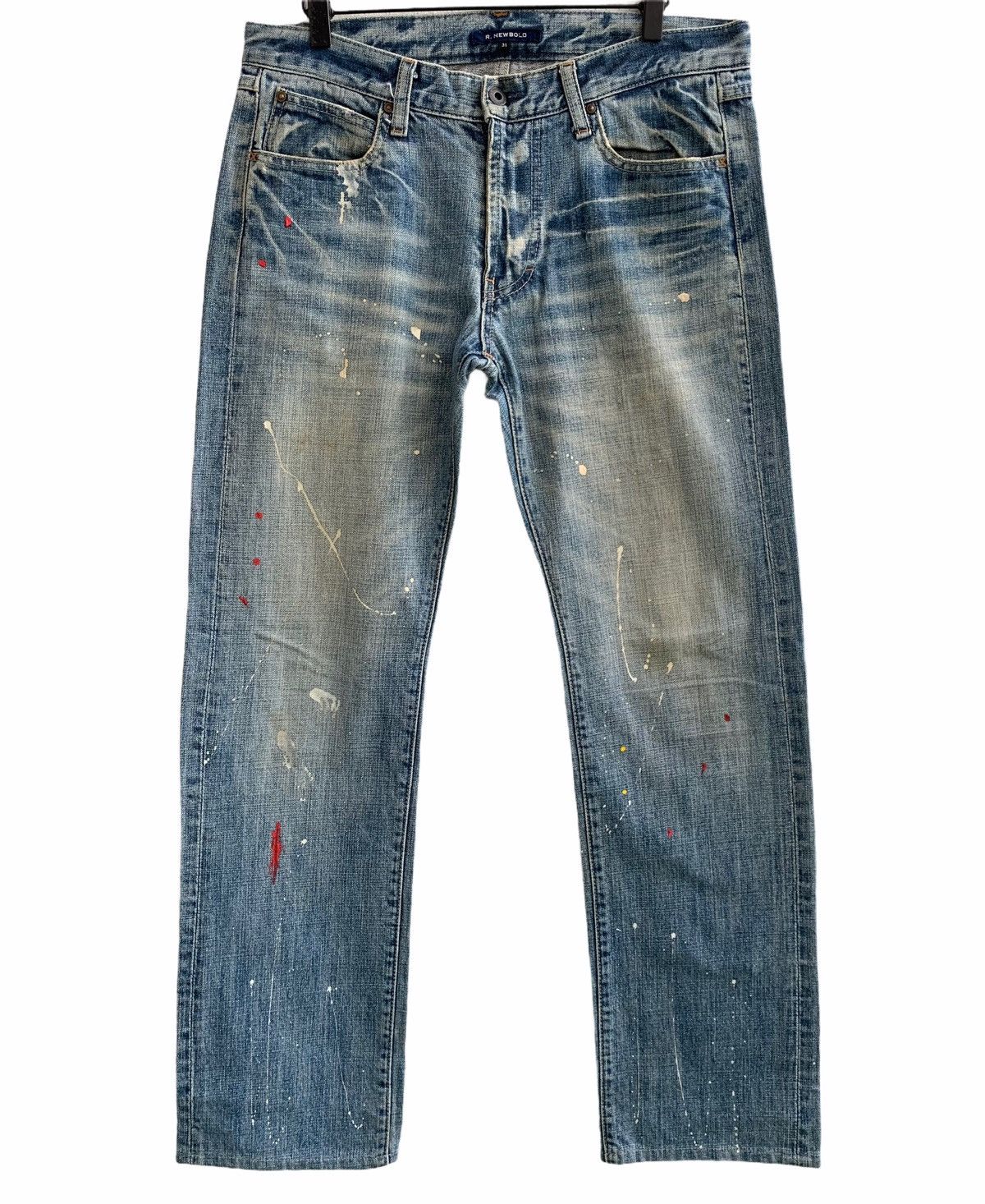 Japanese Brand Japanese Brand R.Newbold Splattered Paint Denim Size US 32 / EU 48 - 1 Thumbnail