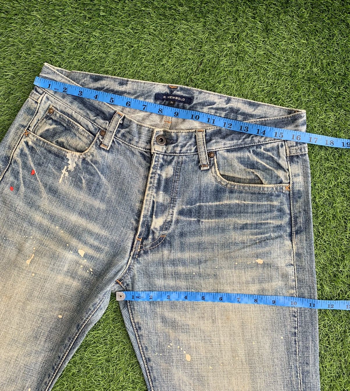 Japanese Brand Japanese Brand R.Newbold Splattered Paint Denim Size US 32 / EU 48 - 12 Thumbnail