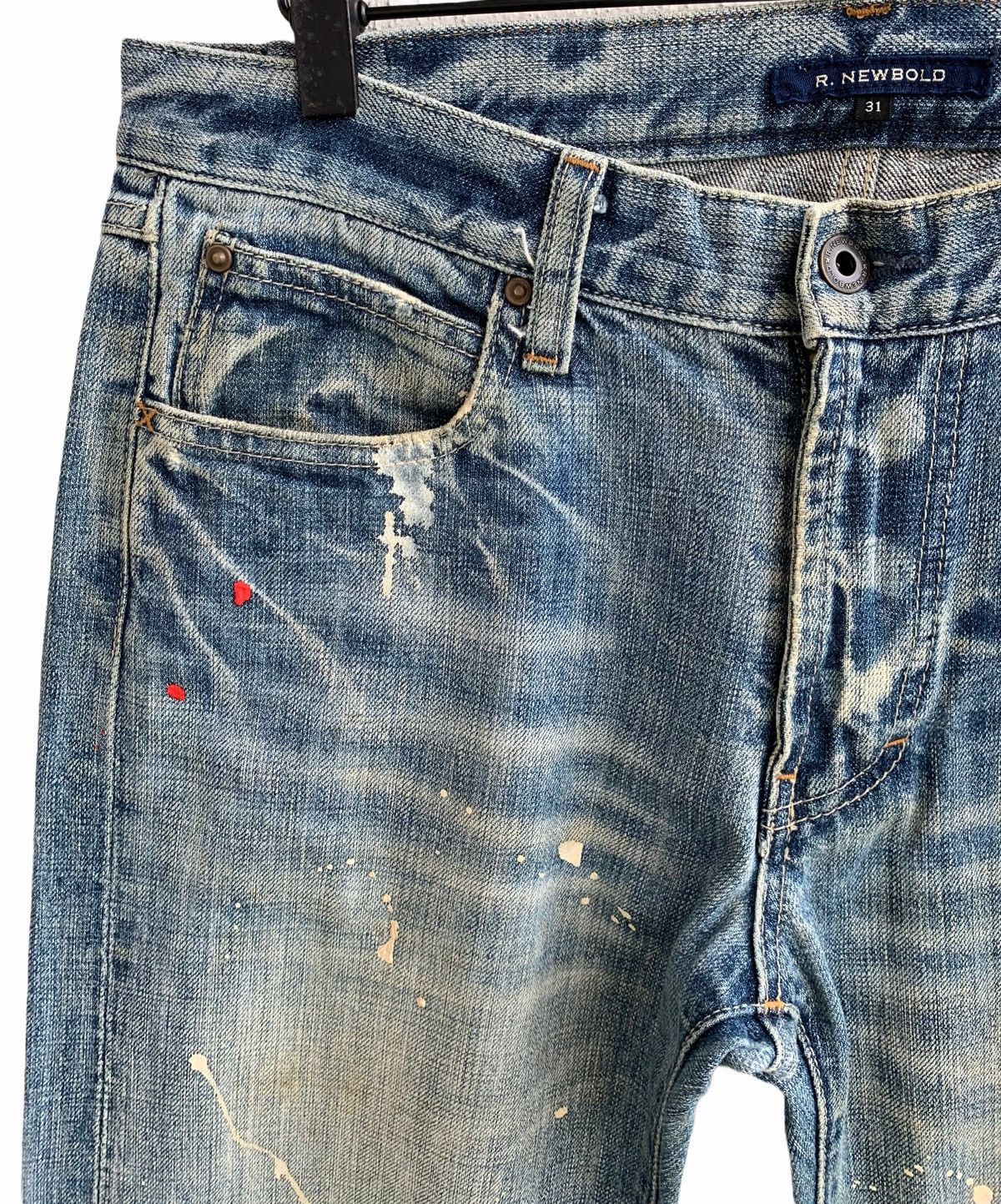 Japanese Brand Japanese Brand R.Newbold Splattered Paint Denim Size US 32 / EU 48 - 8 Thumbnail