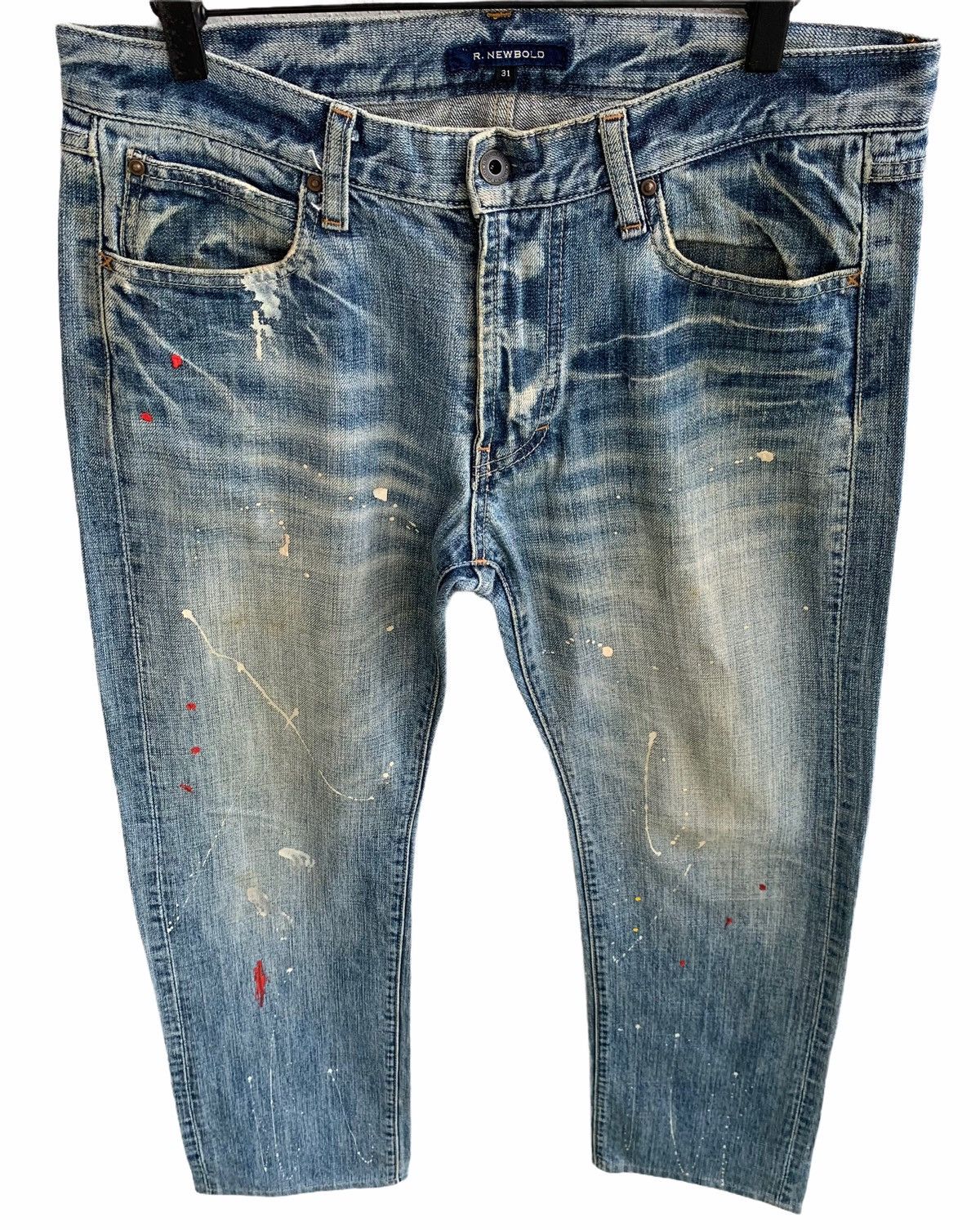 Japanese Brand Japanese Brand R.Newbold Splattered Paint Denim Size US 32 / EU 48 - 5 Thumbnail