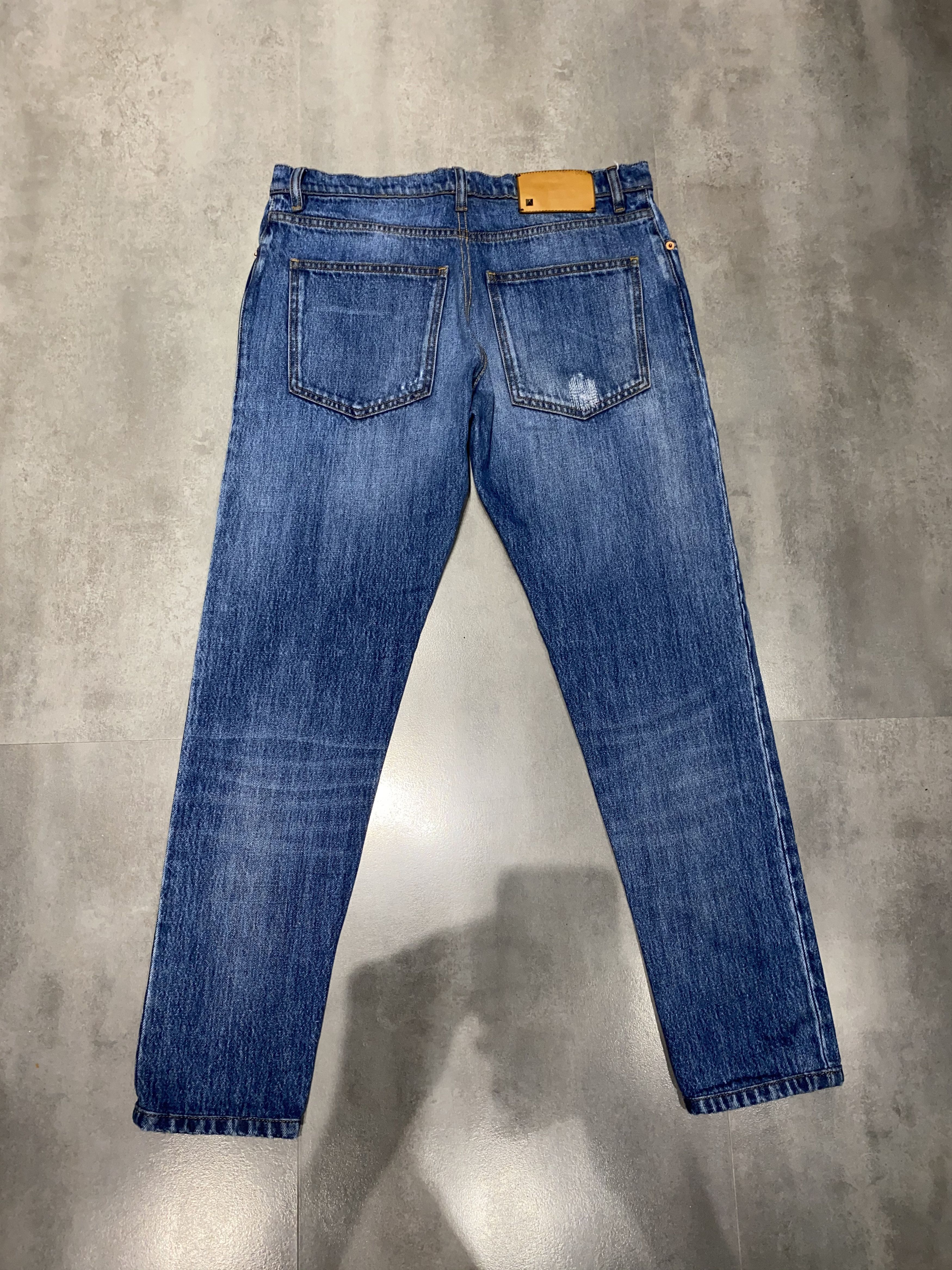 Valentino Valentino Distressed Light Indigo Denim Pants Size US 31 - 13 Thumbnail